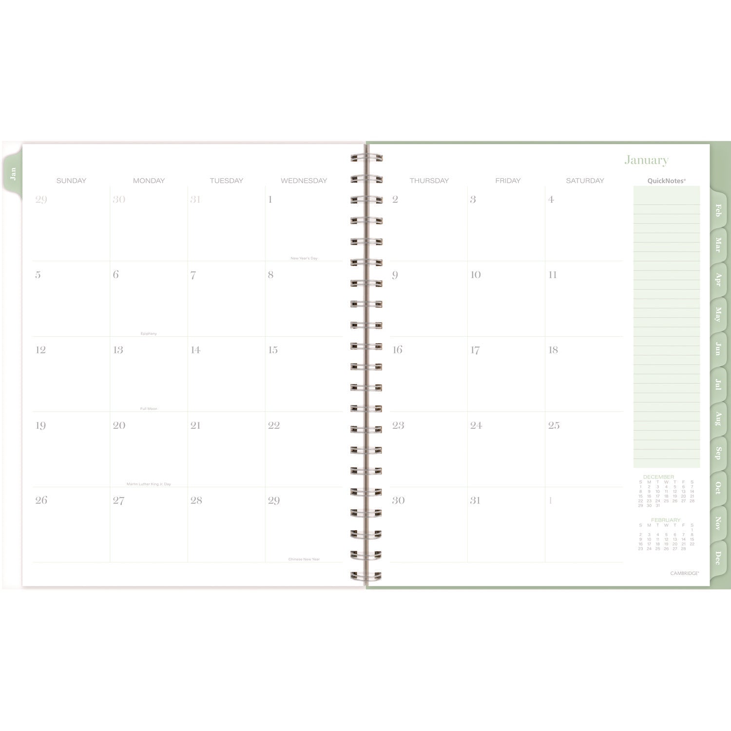 Ombre Weekly/Monthly Planner, Colorful Cloud Artwork, 11" x 9.25", Multicolor Cover, 12-Month (Jan to Dec): 2025 Cambridge® Flipcost