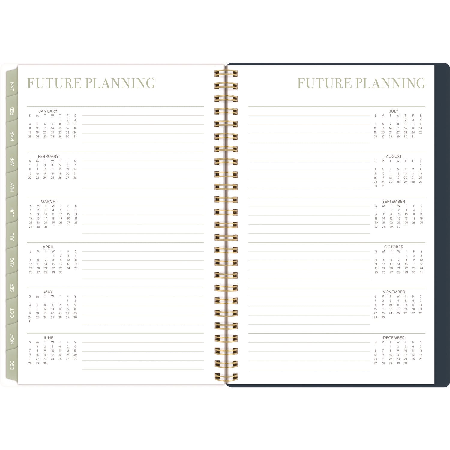 Leah Bisch Weekly/Monthly Floral Planner, Floral Artwork, 8.5" x 6.38", Blue/White/Gold Cover, 12-Month (Jan to Dec): 2025 Cambridge® Flipcost