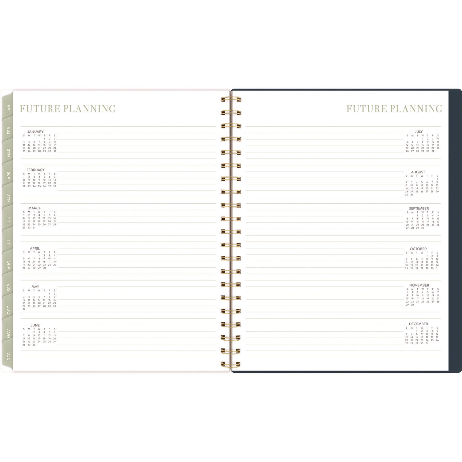 Leah Bisch Weekly/Monthly Floral Planner, Floral Artwork, 11" x 9.25", Blue/White/Gold Cover, 12-Month (Jan to Dec): 2025 Cambridge® Flipcost