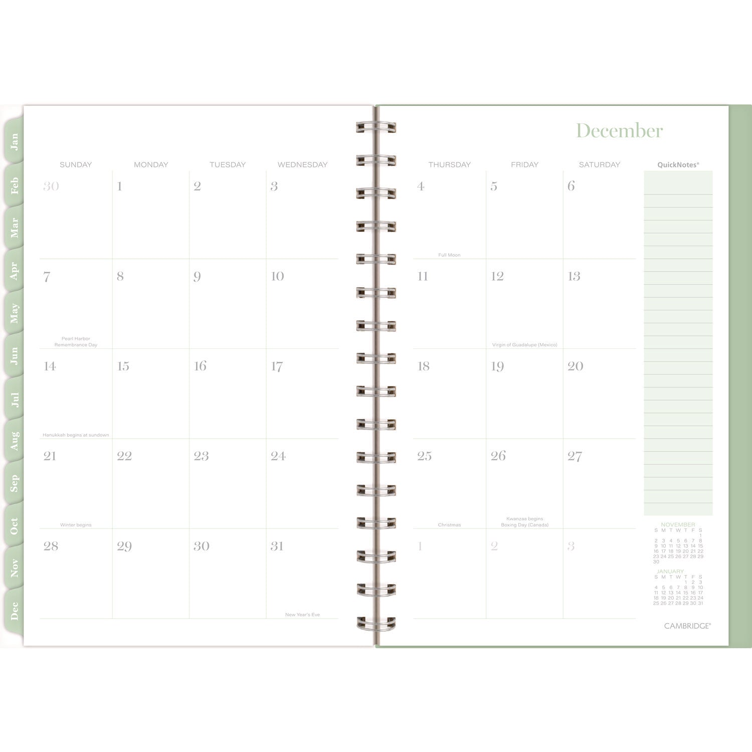 Ombre Weekly/Monthly Planner, Colorful Cloud Artwork, 8.5" x 6.38", Multicolor Cover, 12-Month (Jan to Dec): 2025 Cambridge® Flipcost