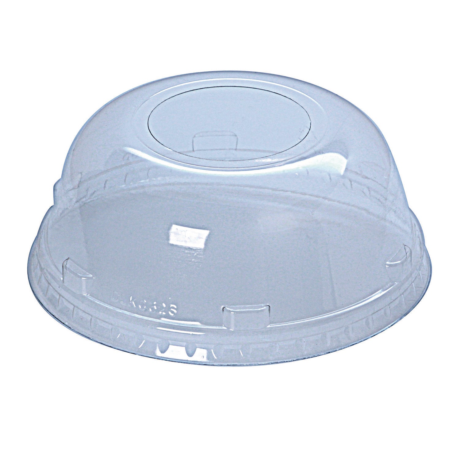 Kal-Clear/Nexclear Drink Cup Lids, Squat Dome Lid with 1.75" Hole, Fits 32 oz Cold Cups, Clear, 500/Carton