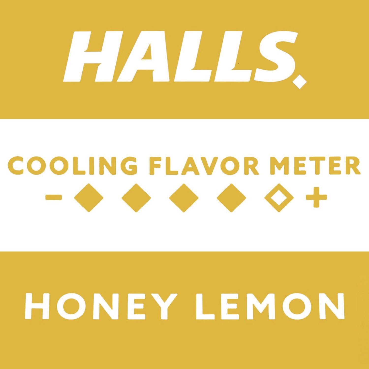 HALLS Triple Action Cough Drops, Honey-Lemon, 30/Bag, 12 Bags/Box