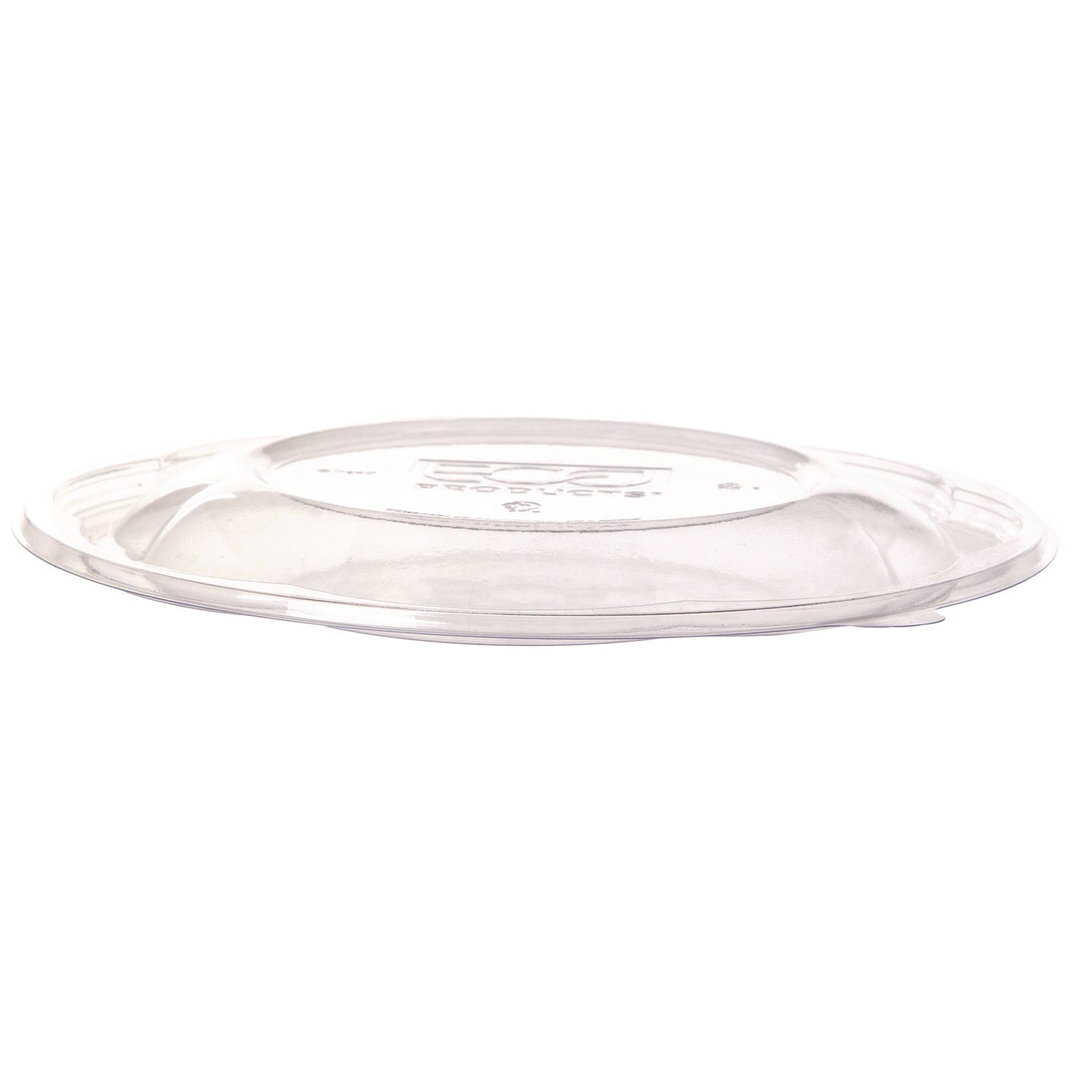 Salad Bowl Lids, Lids for 64 oz Squat Salad Bowls, 9.5" Diameter, Clear, Plastic, 300/Carton