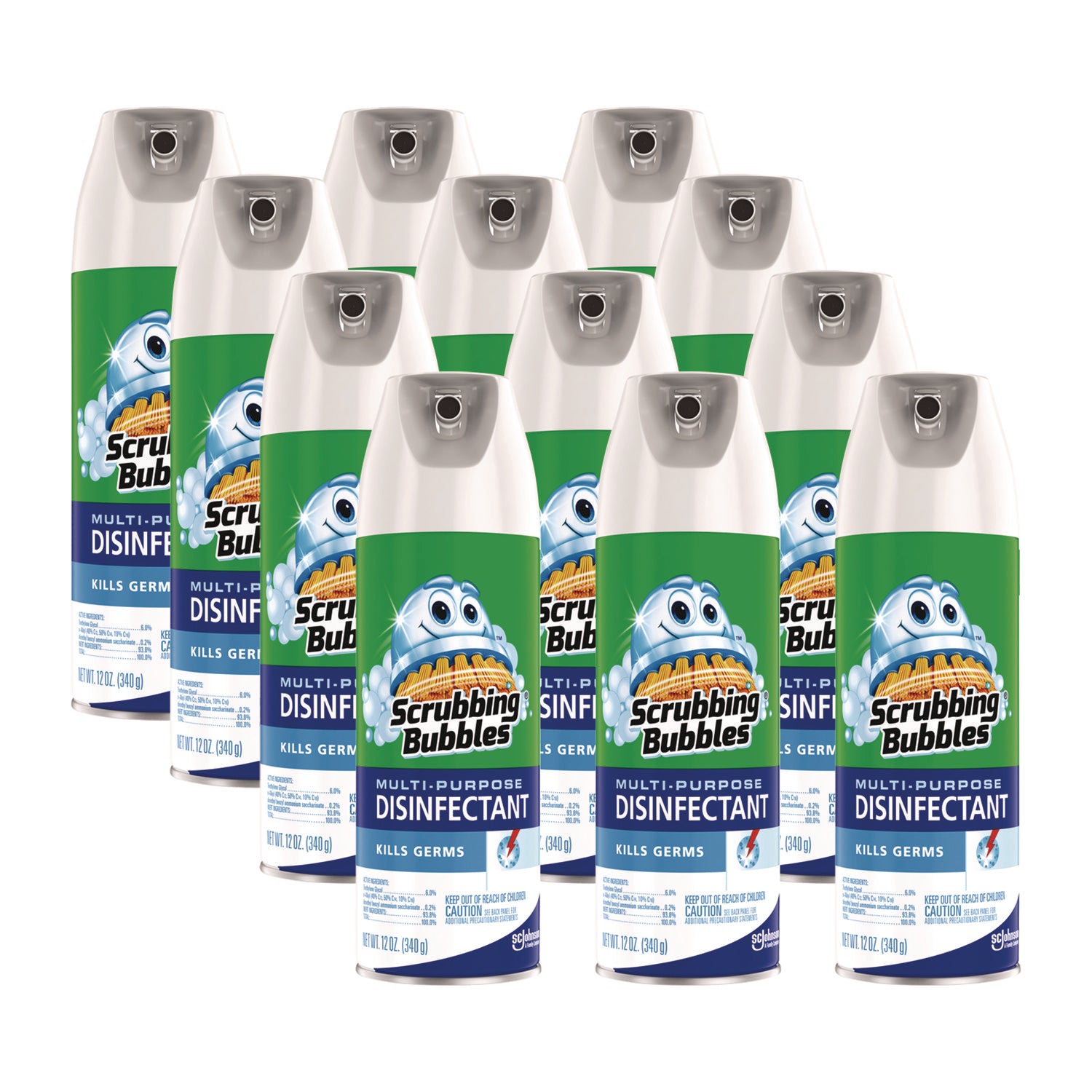 Multi-Purpose Disinfectant Spray, 12 oz Aerosol Spray, 12/Carton