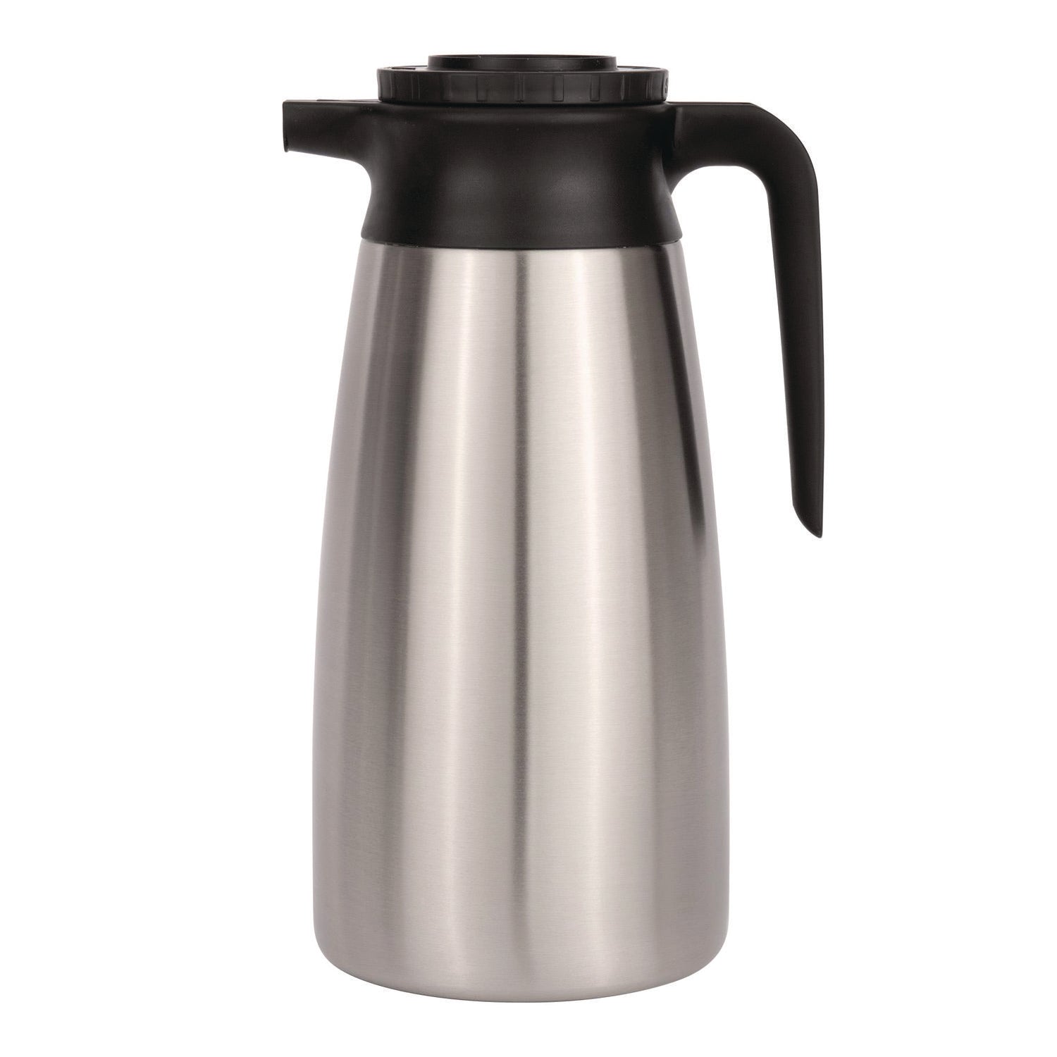 BUNN® 1.9 Liter Thermal Pitcher, Stainless Steel/Black