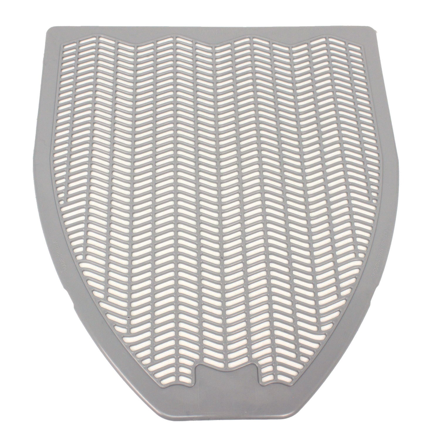 Disposable Urinal Floor Mat, Nonslip, Orchard Zing Scent, 17.5 x 20.38, Gray, 6/Carton