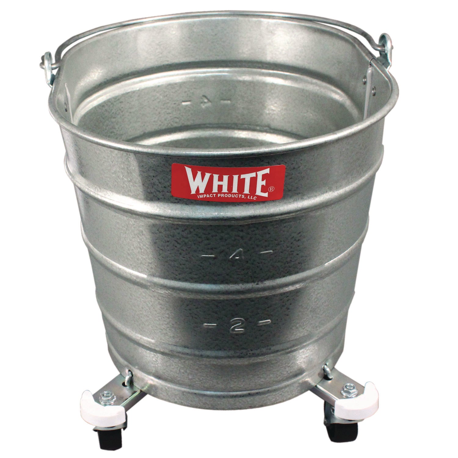 Metal Mop Bucket, 26 qt, Steel