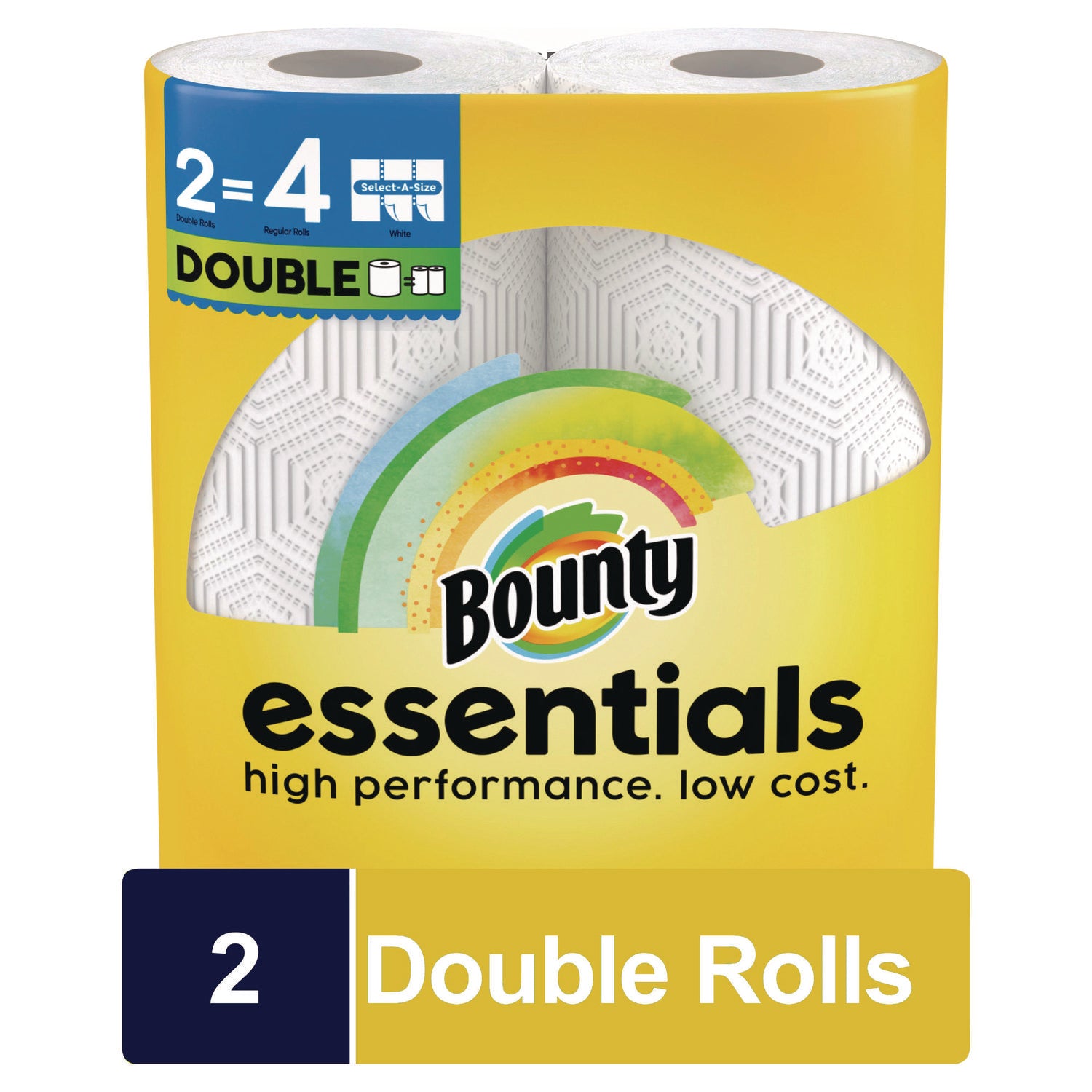 Essentials Select-A-Size Kitchen Roll Paper Towels, 2-Ply, White, 108 Sheets/Roll, 2/Pack, 8 Packs/Carton Bounty® Flipcost