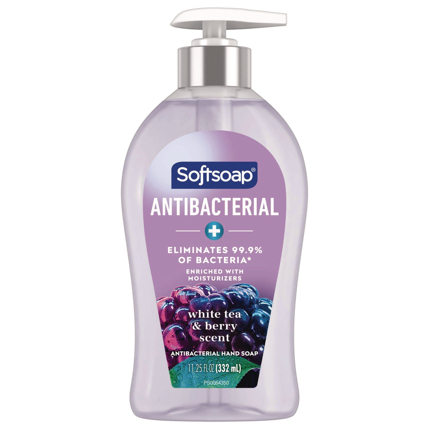 Antibacterial Hand Soap, White Tea and Berry Fusion, 11.25 oz Pump Bottle