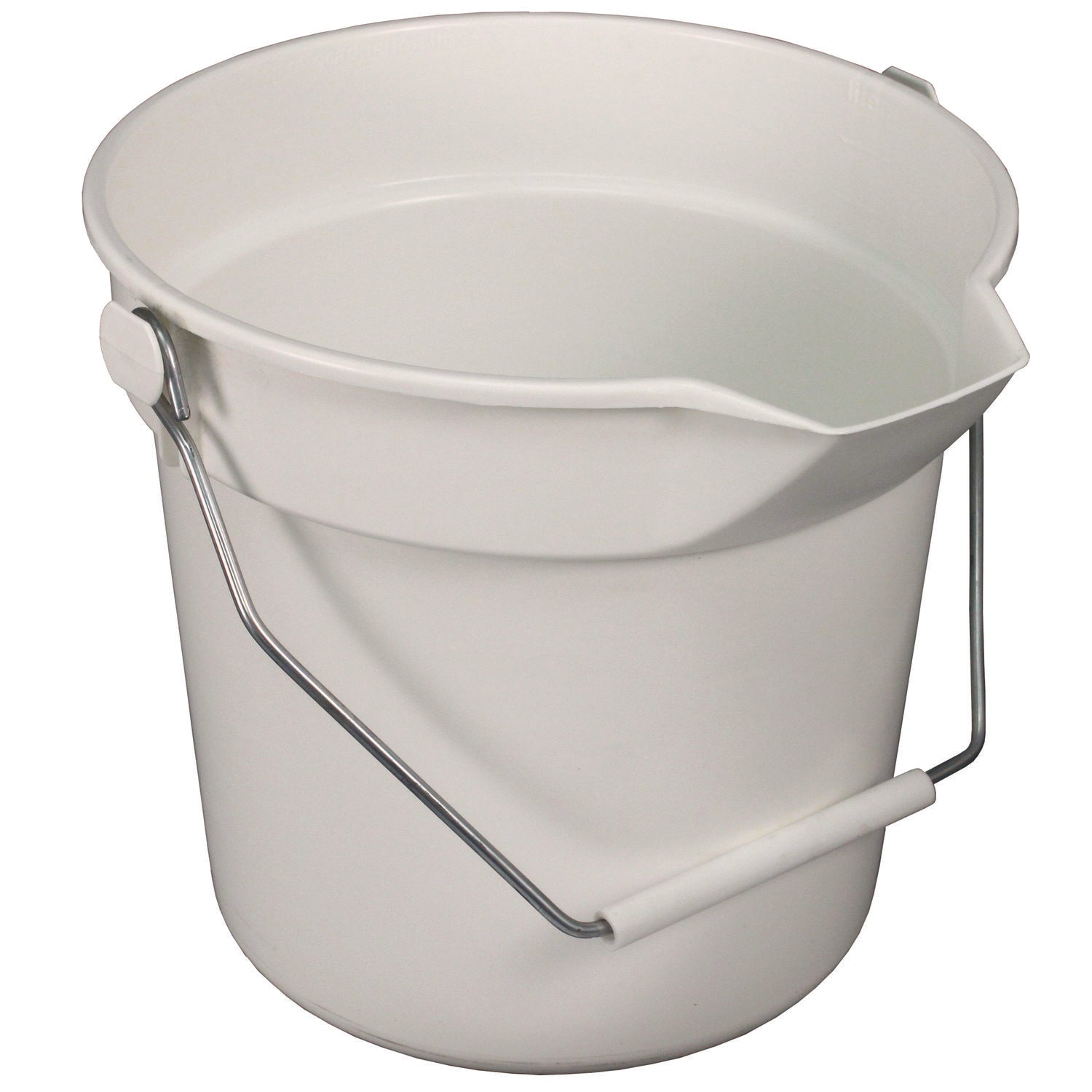 Impact® Deluxe Heavy-Duty Bucket, 10 qt, Polypropylene, Gray, 10.63" dia