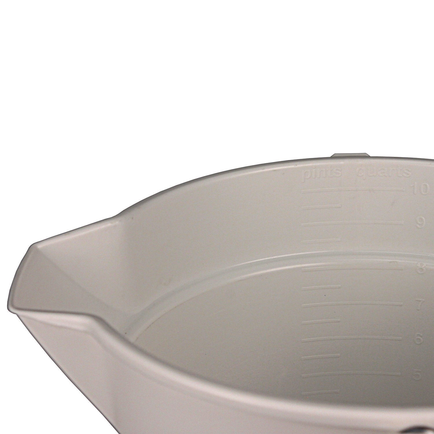 Impact® Deluxe Heavy-Duty Bucket, 10 qt, Polypropylene, Gray, 10.63" dia