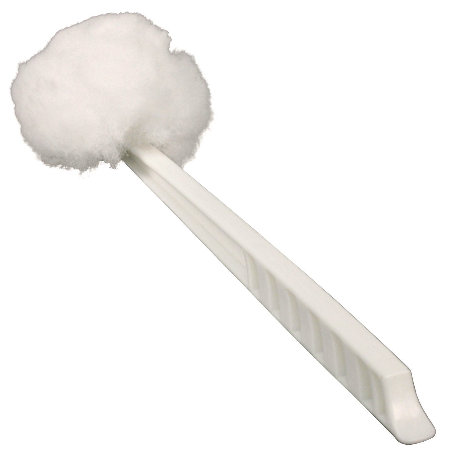 Deluxe Toilet Bowl Mop, 10" Handle, 4.5" Mop Head, White, 25/Carton