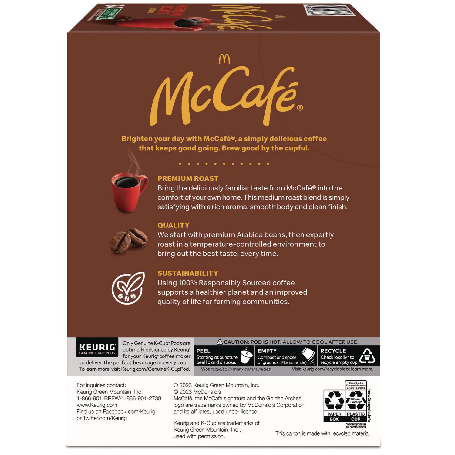 McCafe® Premium Roast K-Cup, 24/BX