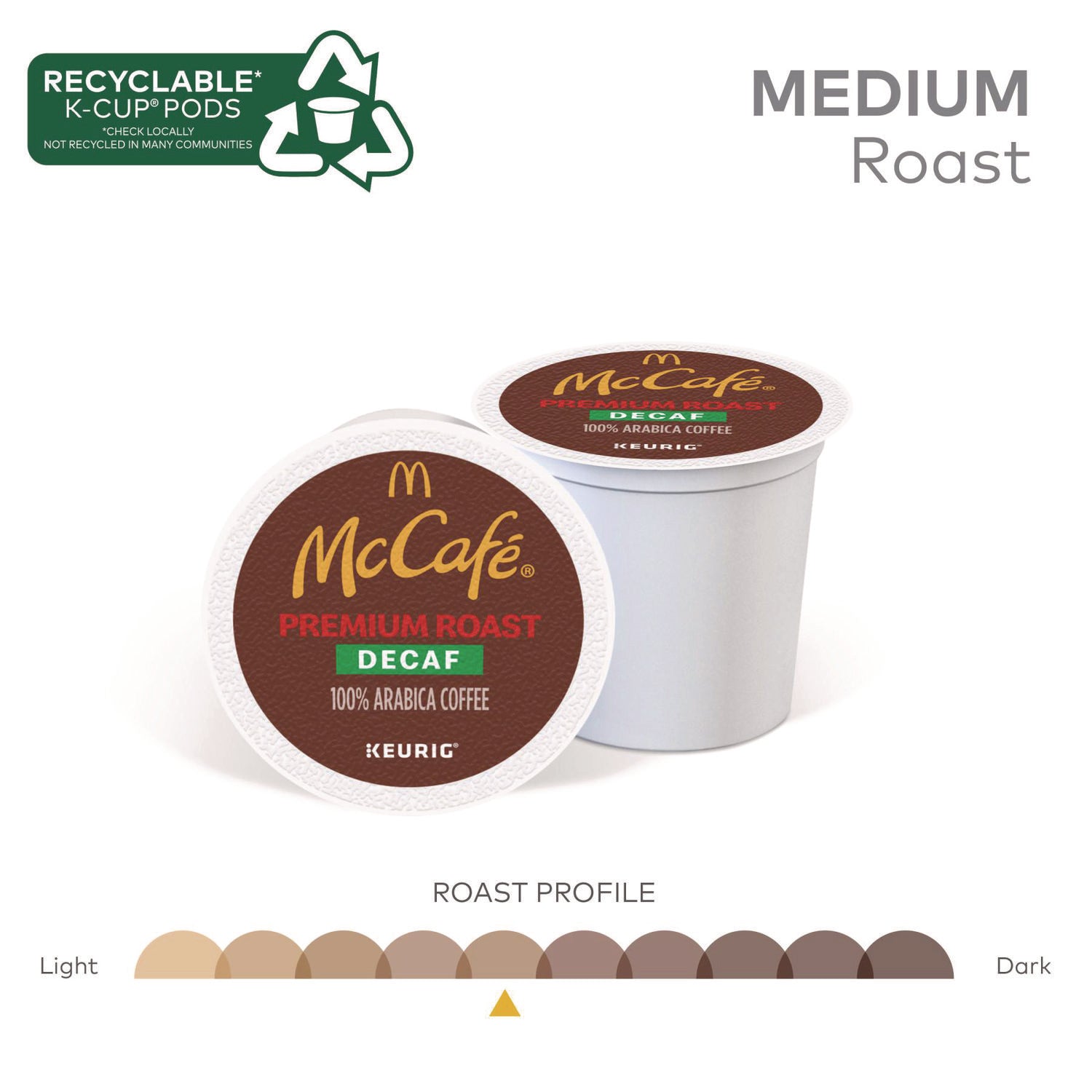 McCafe® Premium Roast Decaf K-Cup, 24/BX