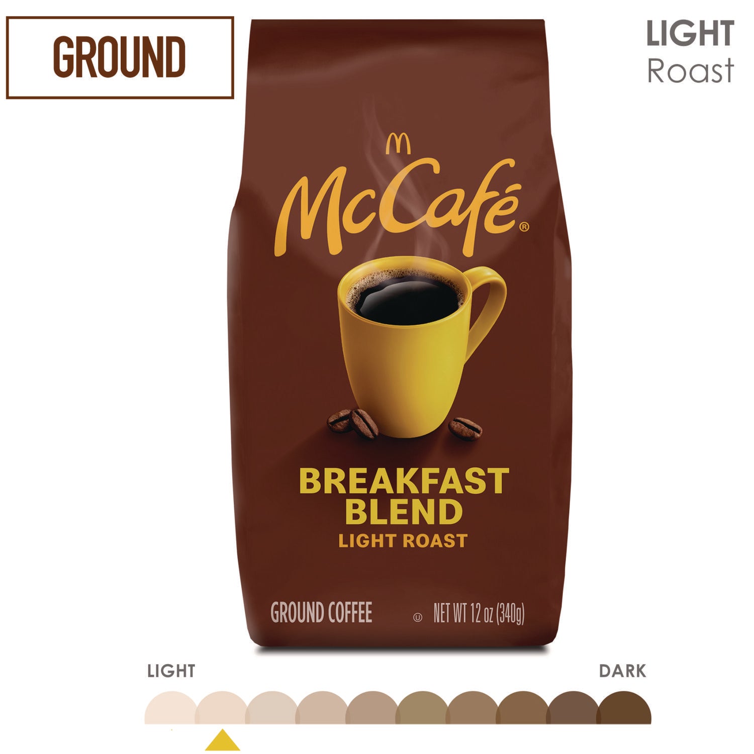 McCafe® Ground Coffee, Breakfast Blend, 12 oz Bag