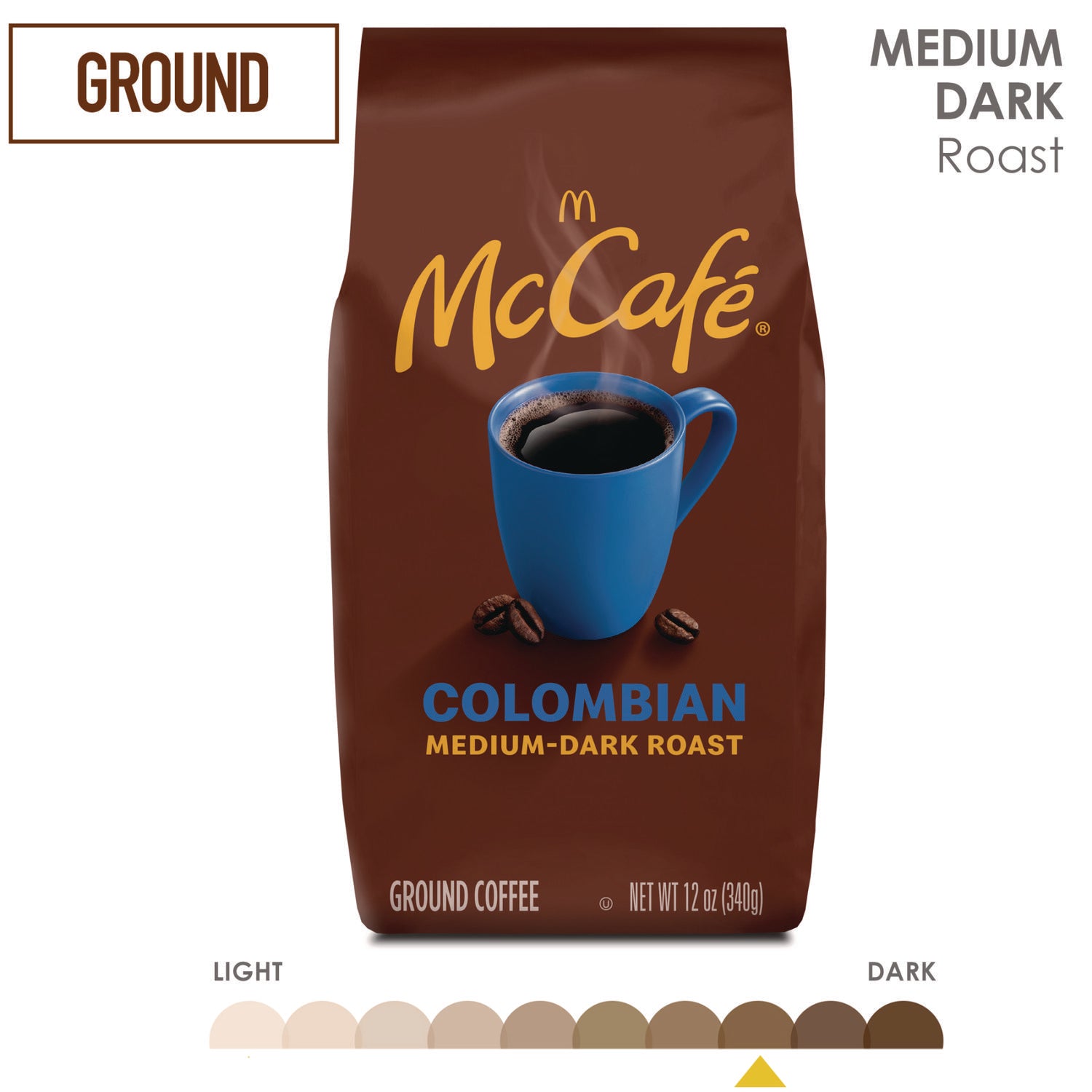 McCafe® Ground Coffee, Colombian, 12 oz Bag