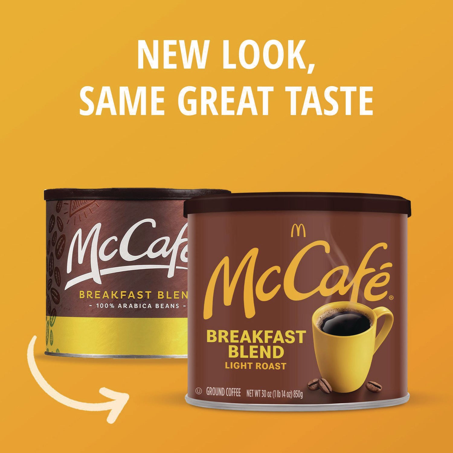 McCafe® Ground Coffee, Breakfast Blend, 30 oz Can