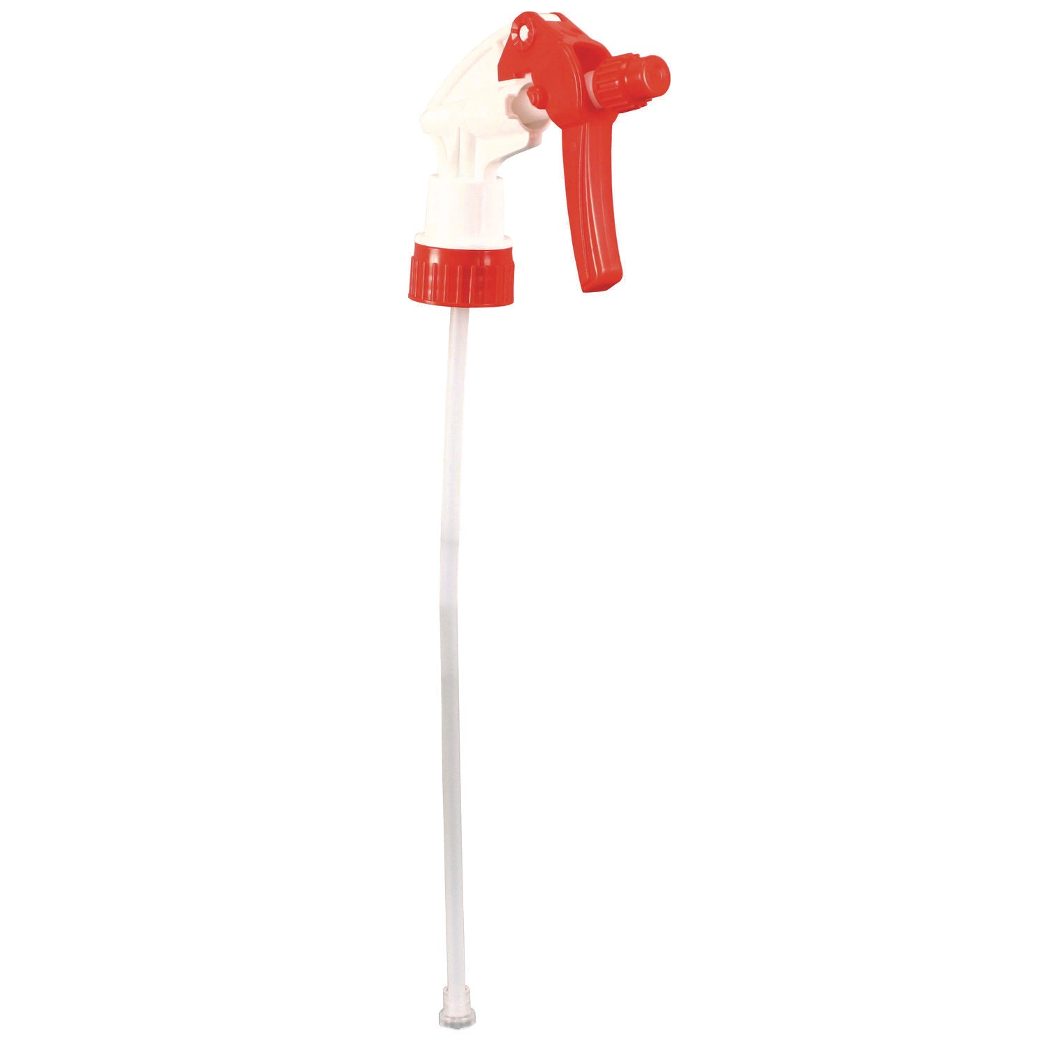 General Purpose Trigger Sprayer, 9.88" Tube, Fits 32 oz Bottles, Red/White, 24/Carton