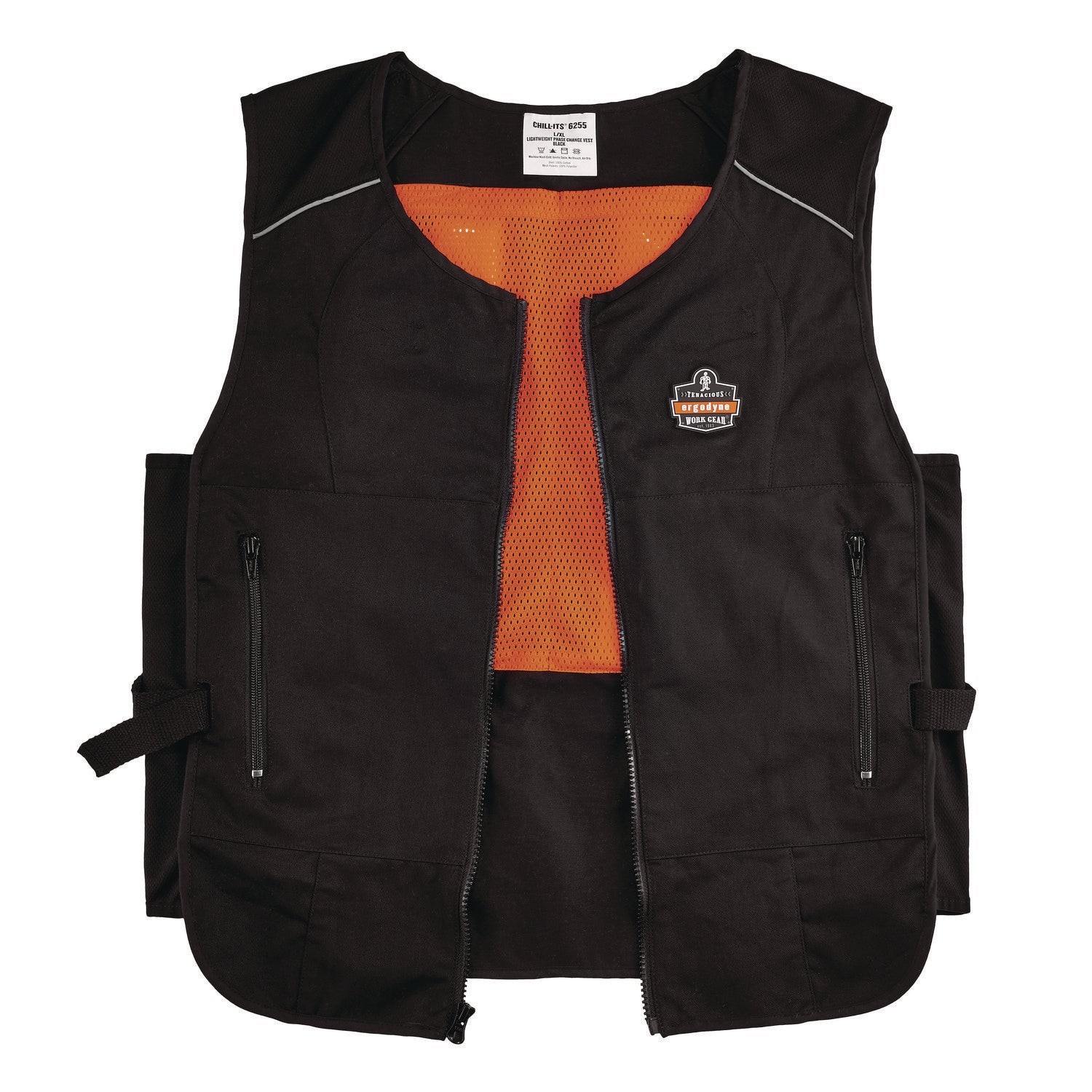 Chill-Its 6255 Lightweight Phase Change Cooling Vest, Cotton/Polyester, 2X-Large/3X-Large, Black ergodyne® Flipcost