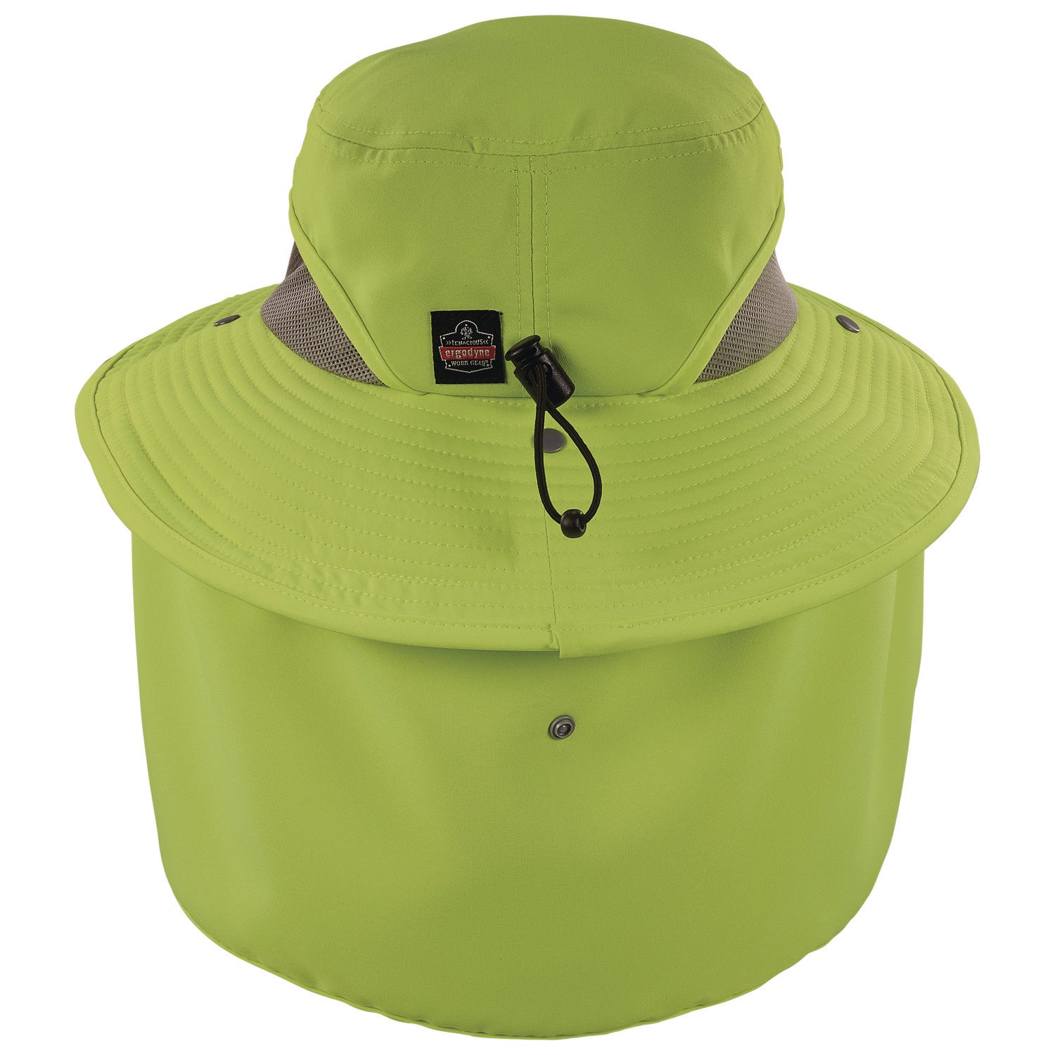 Chill-Its 8934 Ranger Hat with Neck Shade, Microfiber/Polyester, Small/Medium, Lime ergodyne® Flipcost