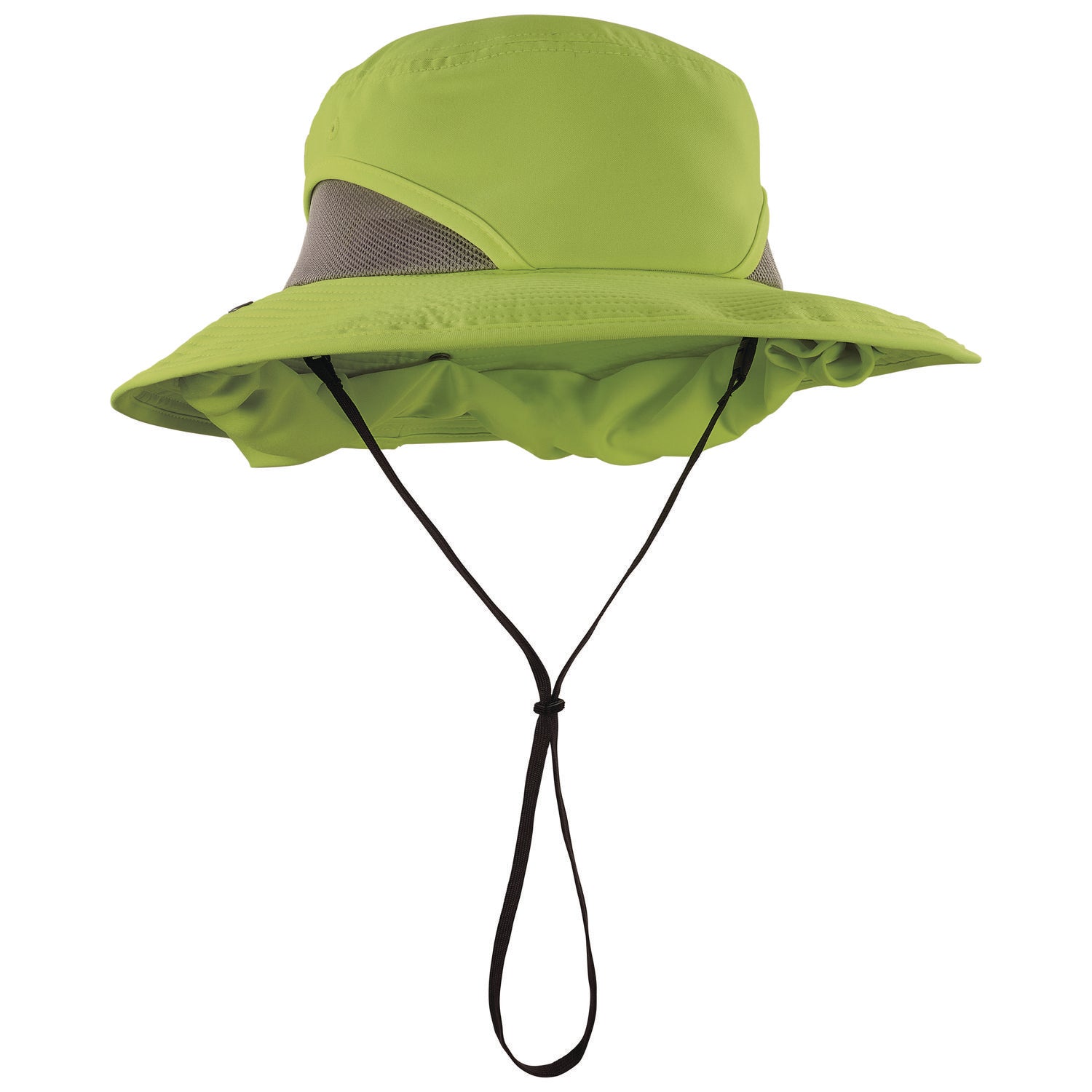 Chill-Its 8934 Ranger Hat with Neck Shade, Microfiber/Polyester, Small/Medium, Lime ergodyne® Flipcost