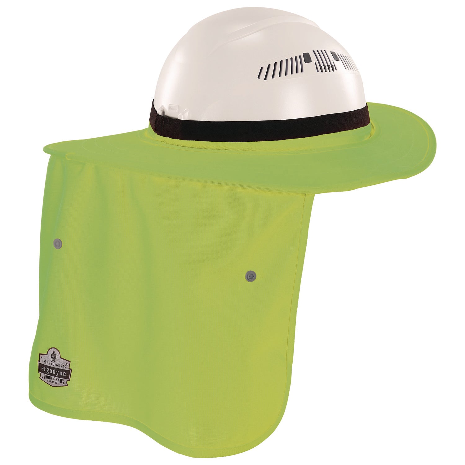 Chill-Its 6661 Universal Hard Hat Brim with Neck Shade, Lime ergodyne® Flipcost