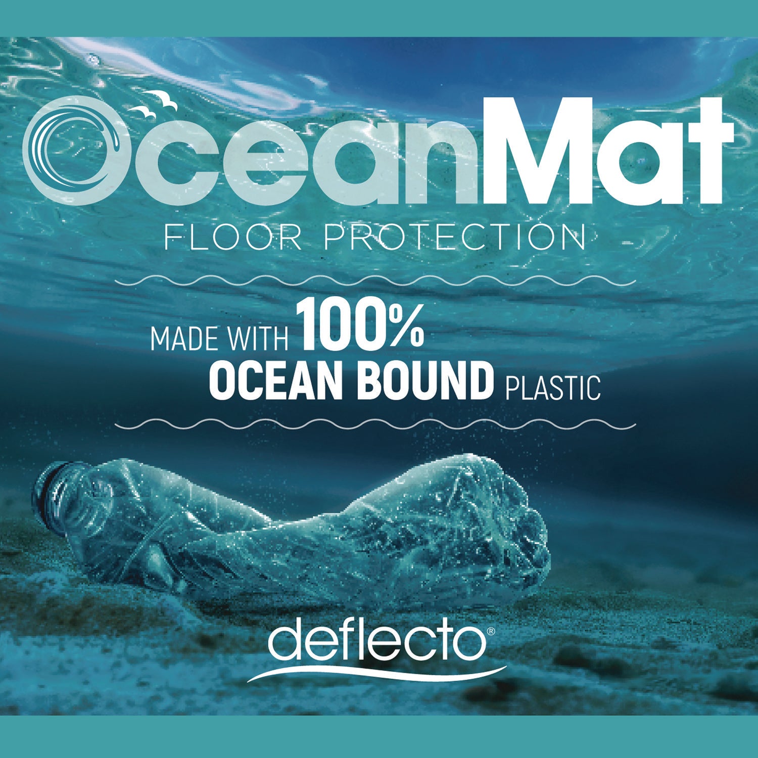 Oceanmat Carpet Chair Mat, 46 x 60, Clear deflecto® Flipcost