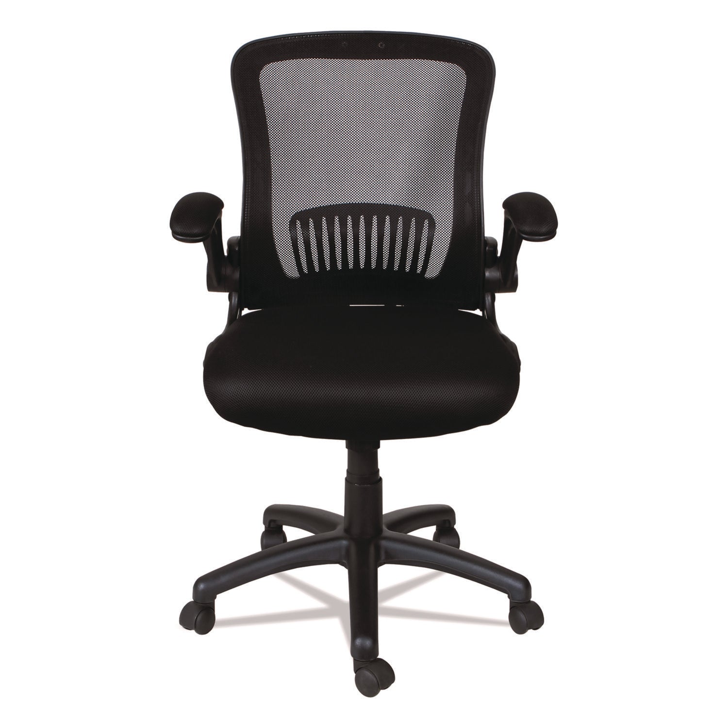 Alera® Alera EB-E Series Swivel/Tilt Mid-Back Mesh Chair, Supports Up to 275 lb, 18.11" to 22.04" Seat Height, Black