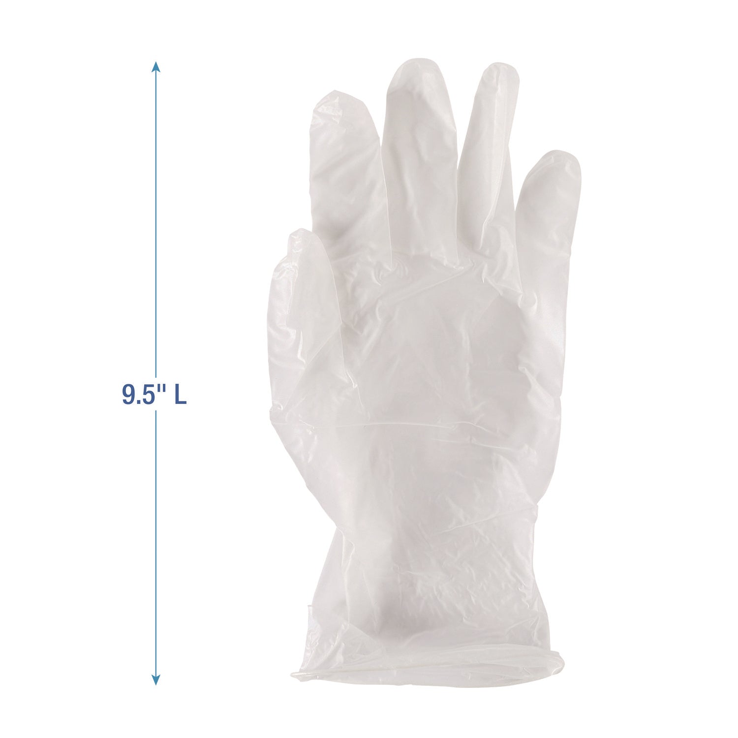 General Purpose Vinyl Gloves, Powder/Latex-Free, 2.6 mil, Large, Clear, 100/Box, 10 Boxes/Carton Boardwalk® Flipcost