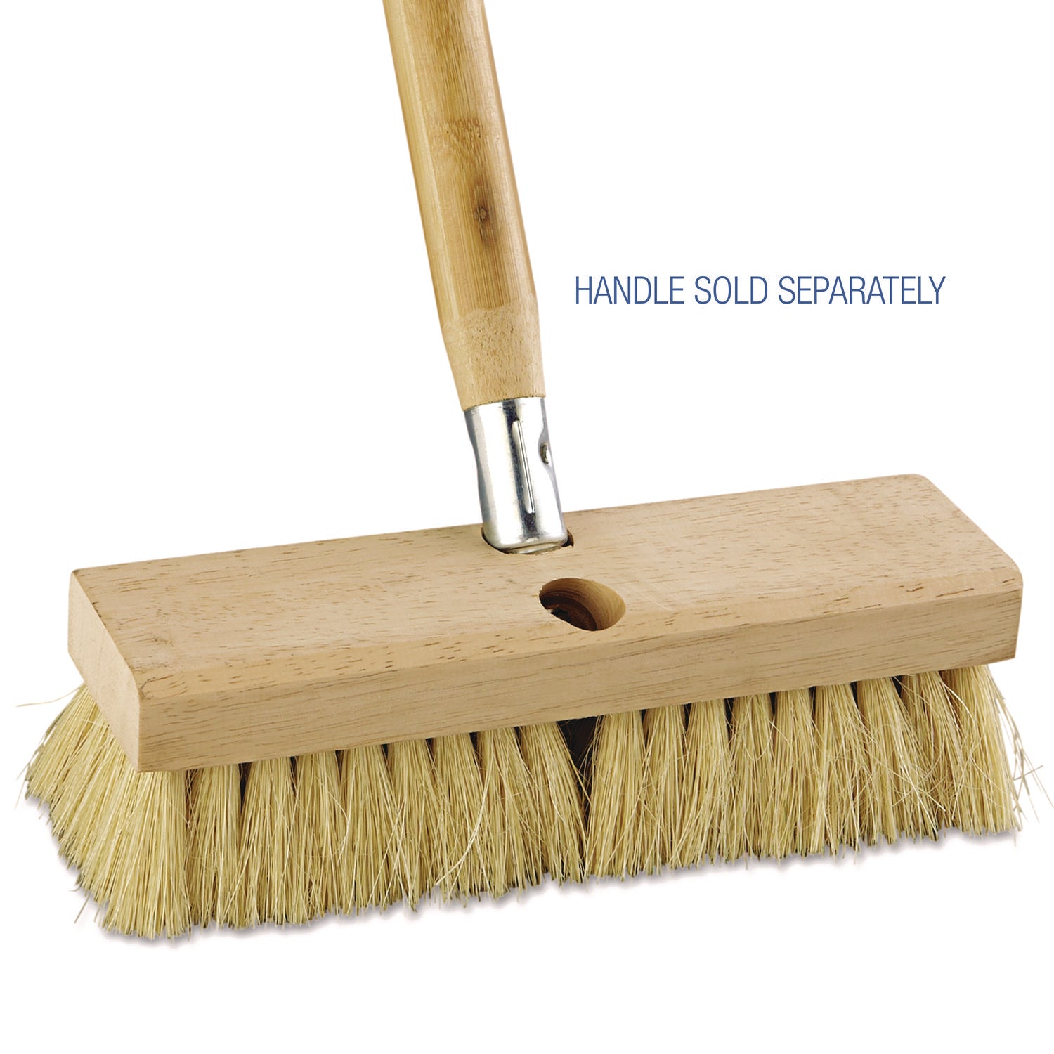 Boardwalk® Deck Brush Head, 2" White Tampico Bristles, 10" Brush