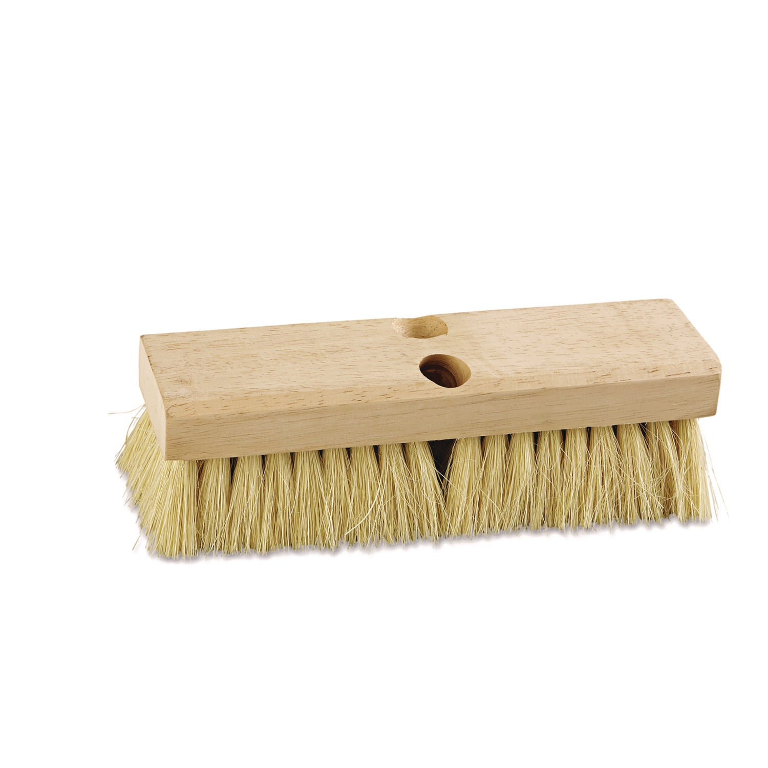 Deck Brush Head, 2" White Tampico Bristles, 10" Brush