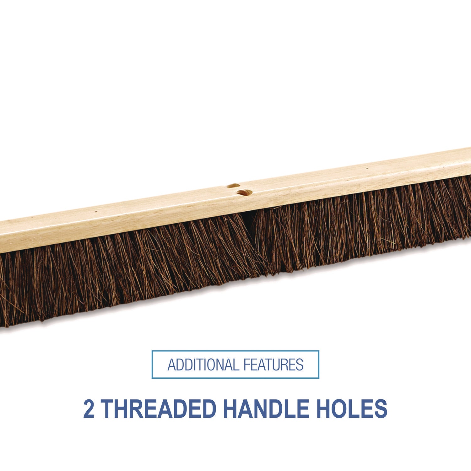 Boardwalk® Floor Brush Head, 3.25" Brown Palmyra Fiber Bristles, 36" Brush