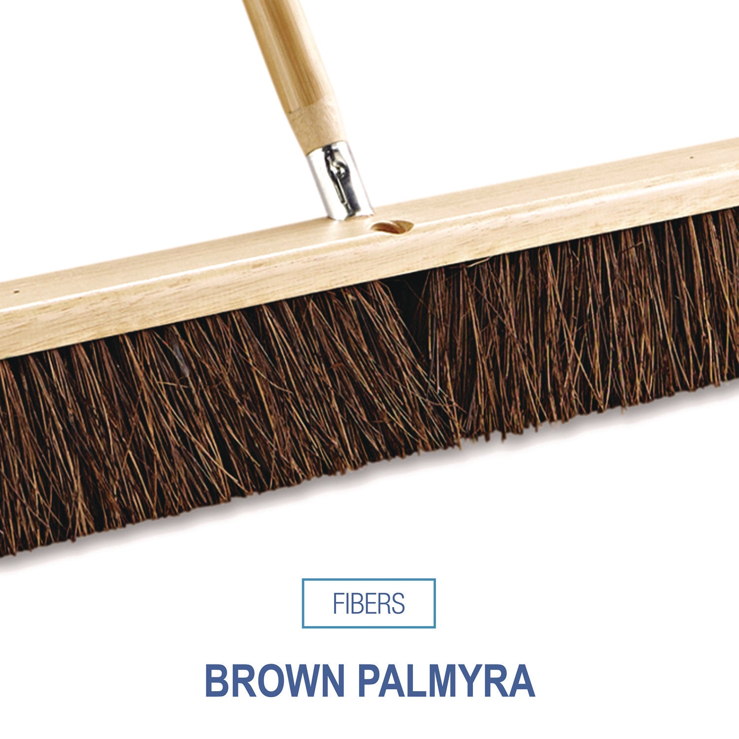 Boardwalk® Floor Brush Head, 3.25" Brown Palmyra Fiber Bristles, 36" Brush