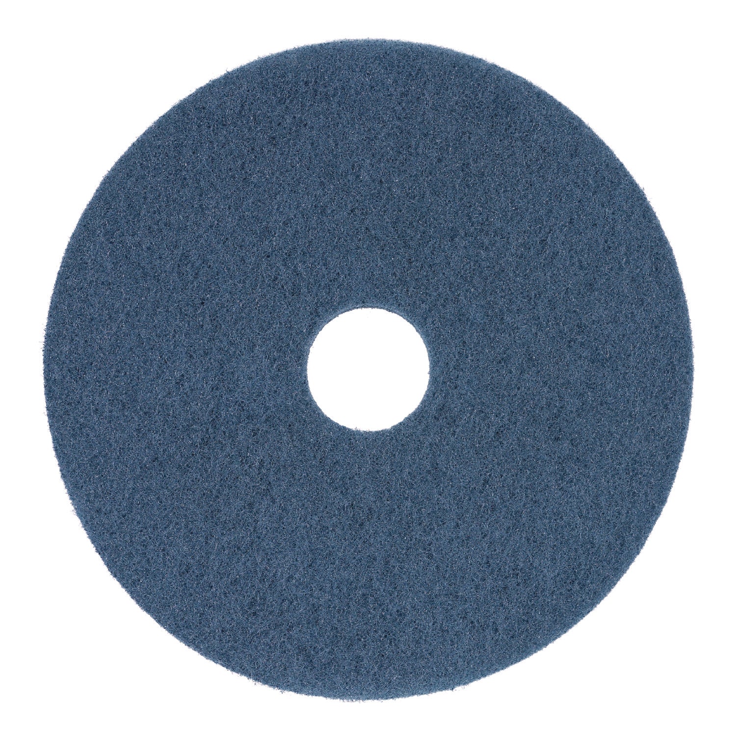 Boardwalk® Scrubbing Floor Pads, 14" Diameter, Blue, 5/Carton