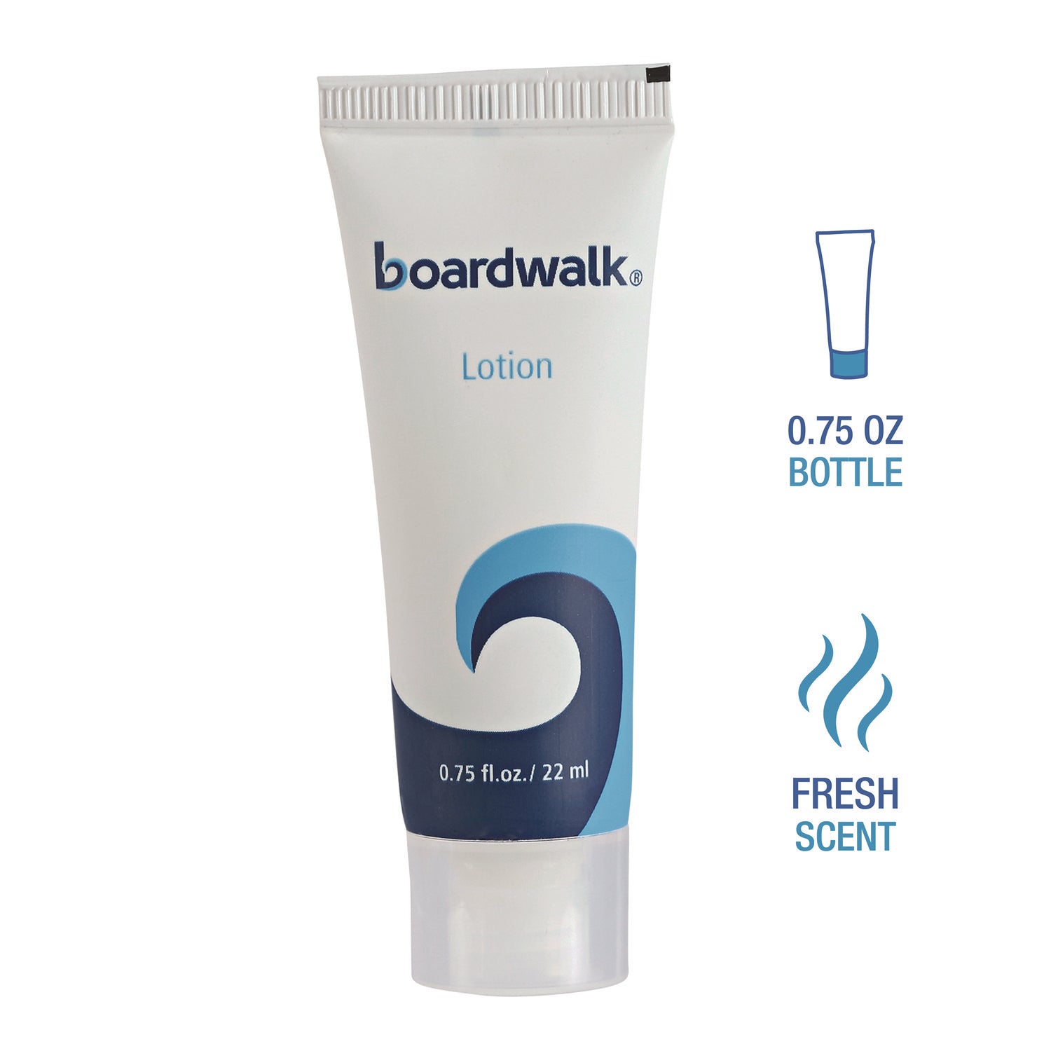 Boardwalk® Hand and Body Lotion, 0.75 oz Bottle, Fresh Scent, 288/Carton