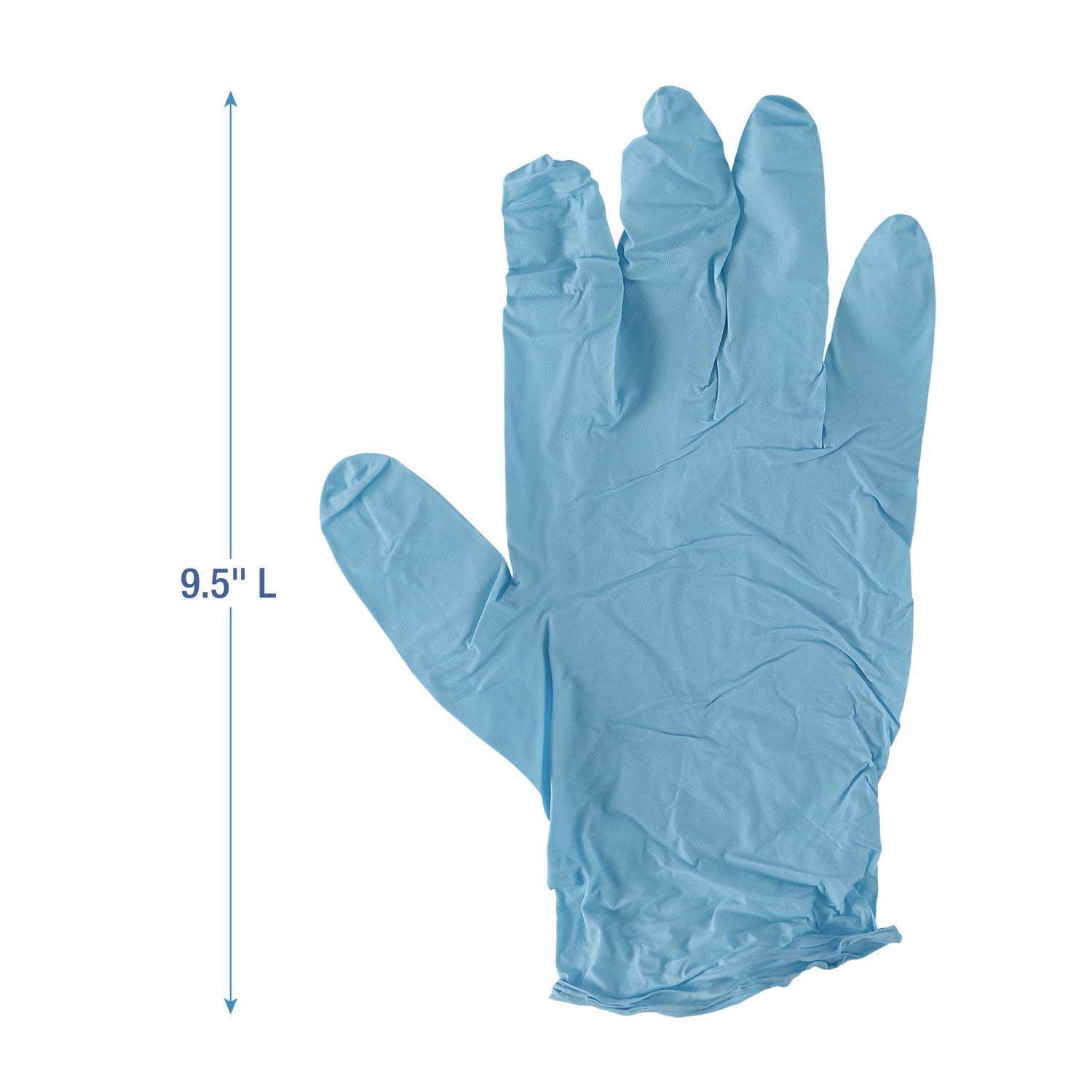 Boardwalk® Disposable Examination Nitrile Gloves, Large, Blue, 5 mil, 100/Box