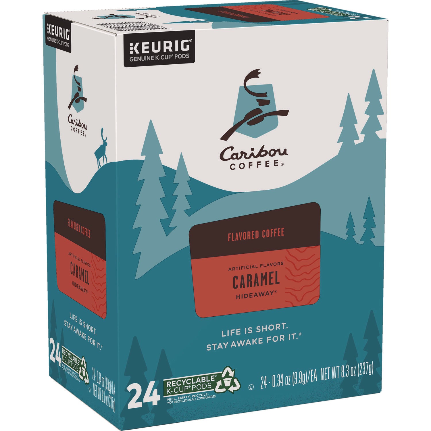 Caramel Hideaway K-Cups, Mild Roast, 24/Box