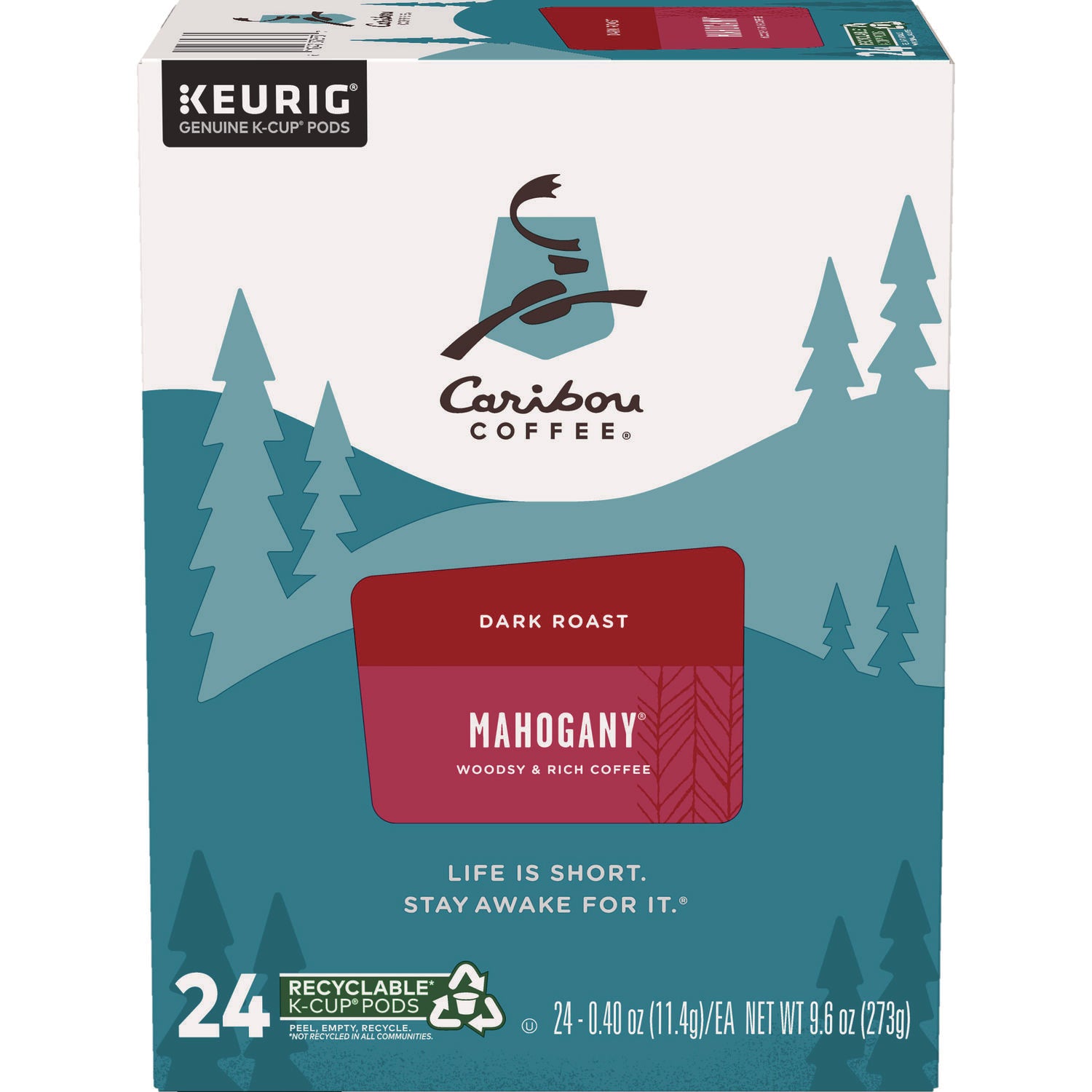 Caribou Coffee® Mahogany Coffee K-Cups, 24/ Box