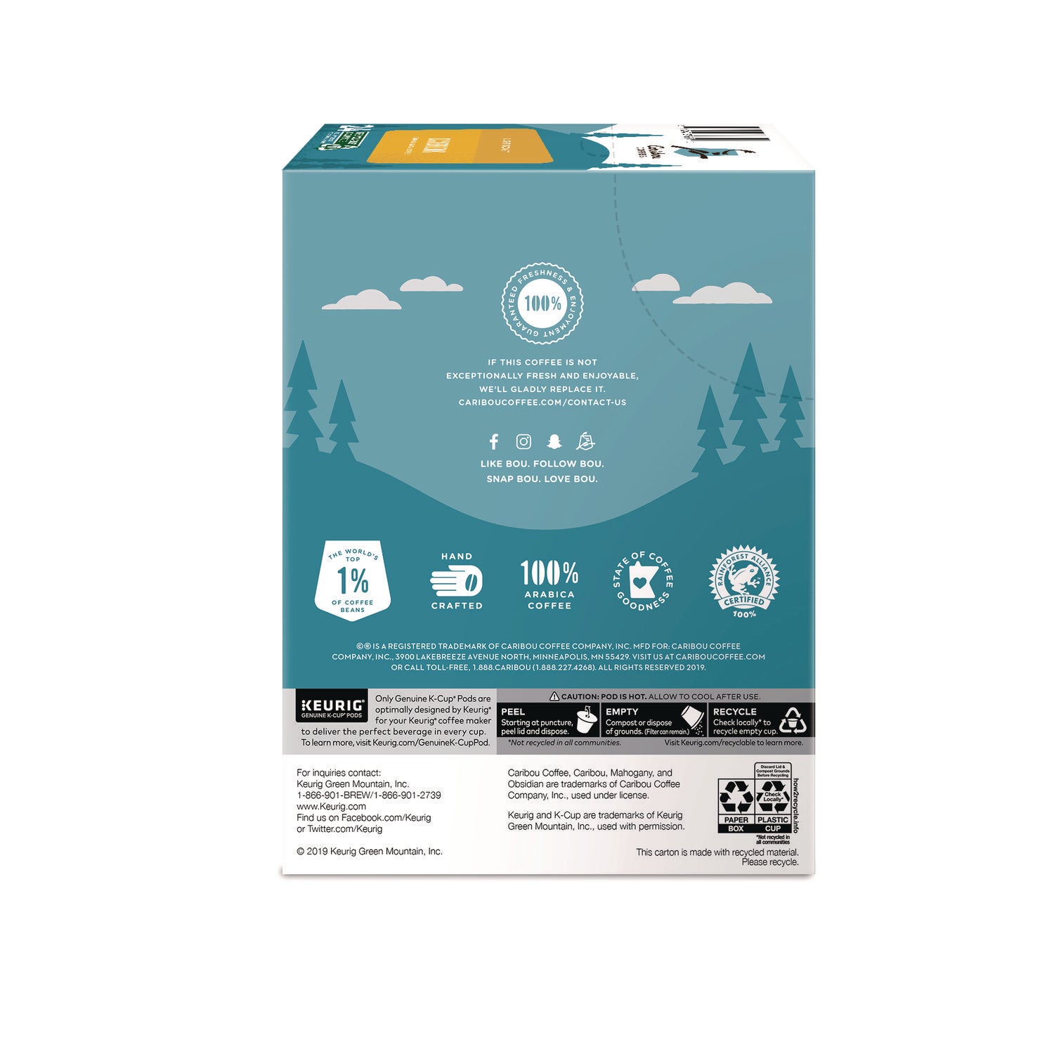 Caribou Coffee® Daybreak Morning Blend Coffee K-Cups, 24/Box