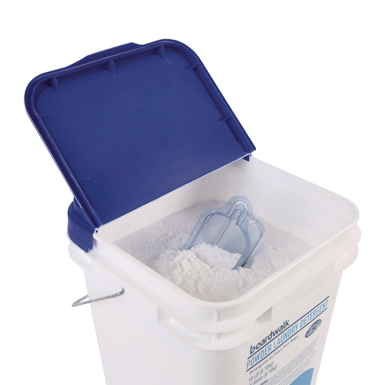 Laundry Detergent Powder, Low Foam, Crisp Clean Scent, 18 lb Pail