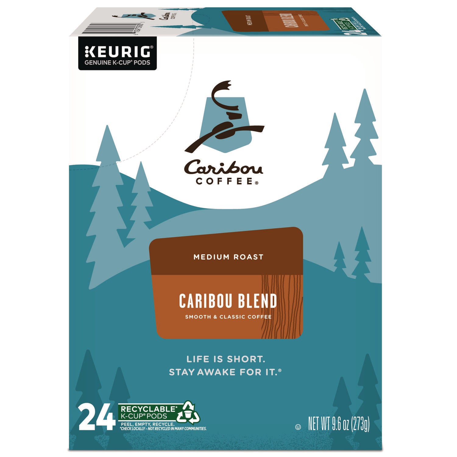 Caribou Coffee® Caribou Blend Coffee K-Cups, 96/Carton