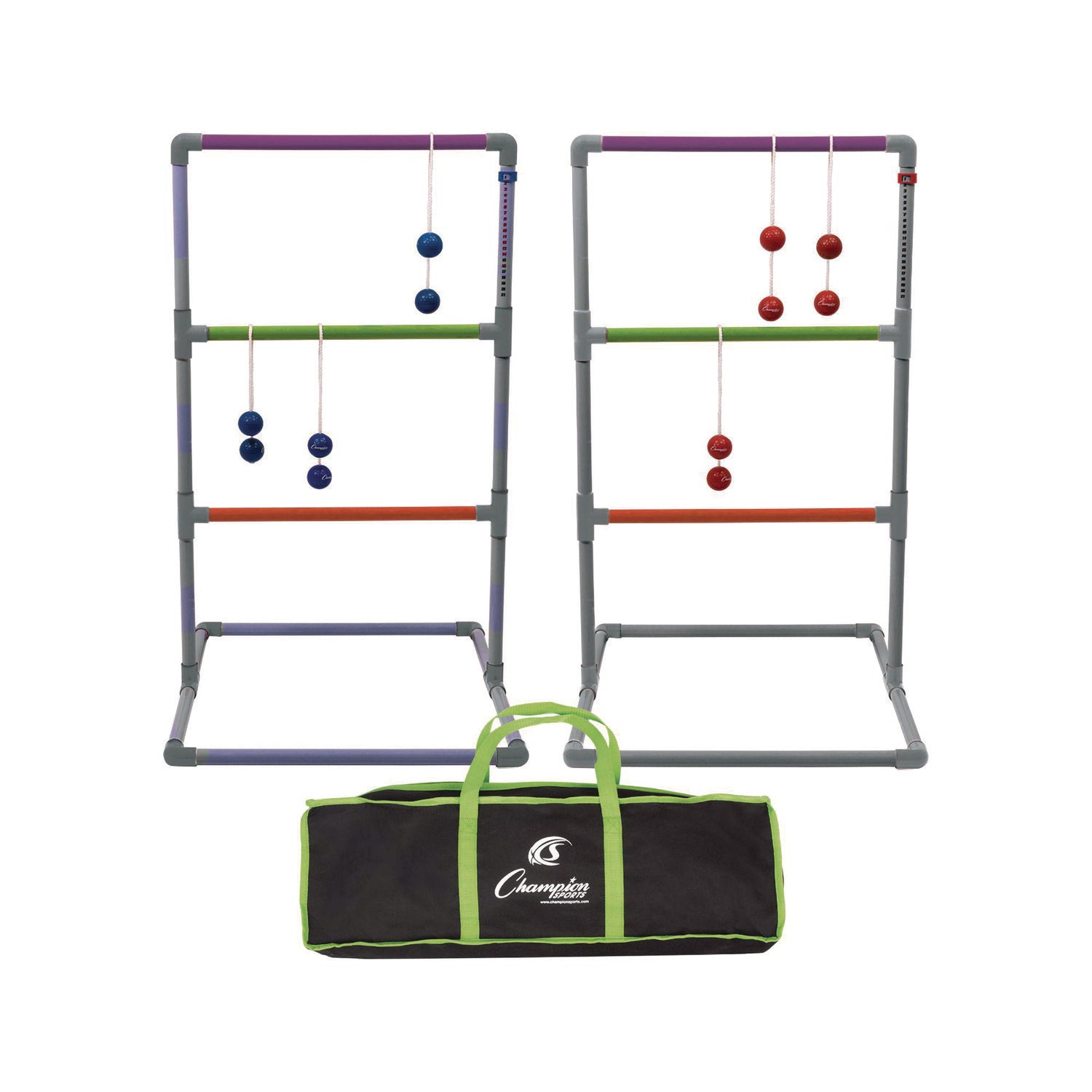 Pro Ladder Golf Game Set, (2) 22" x 37.5" Ladders/Six Bolas/Carry Bag