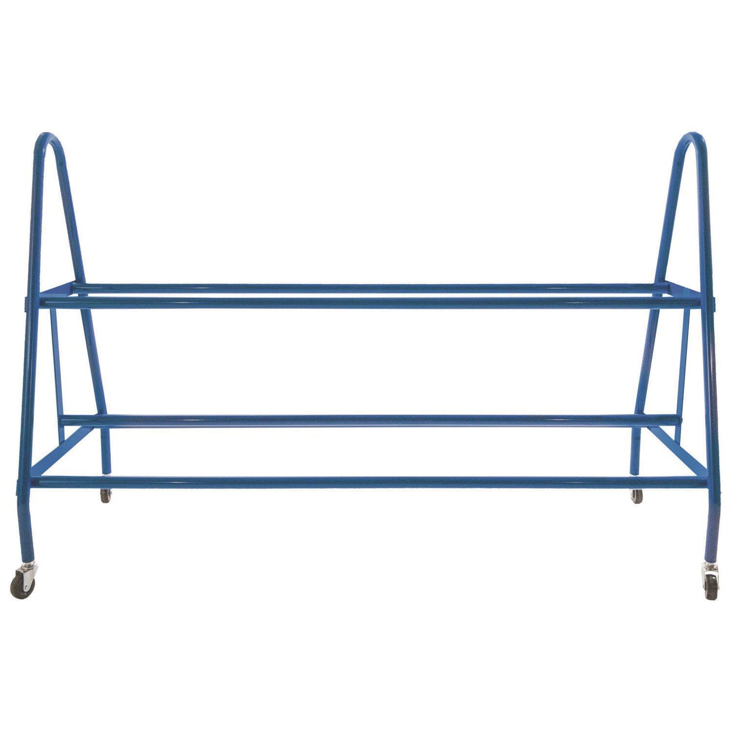 Heavy-Duty Deluxe Ball Cart, Metal, 132 lb Capacity, 17.5 x 59 x 35.75, Blue