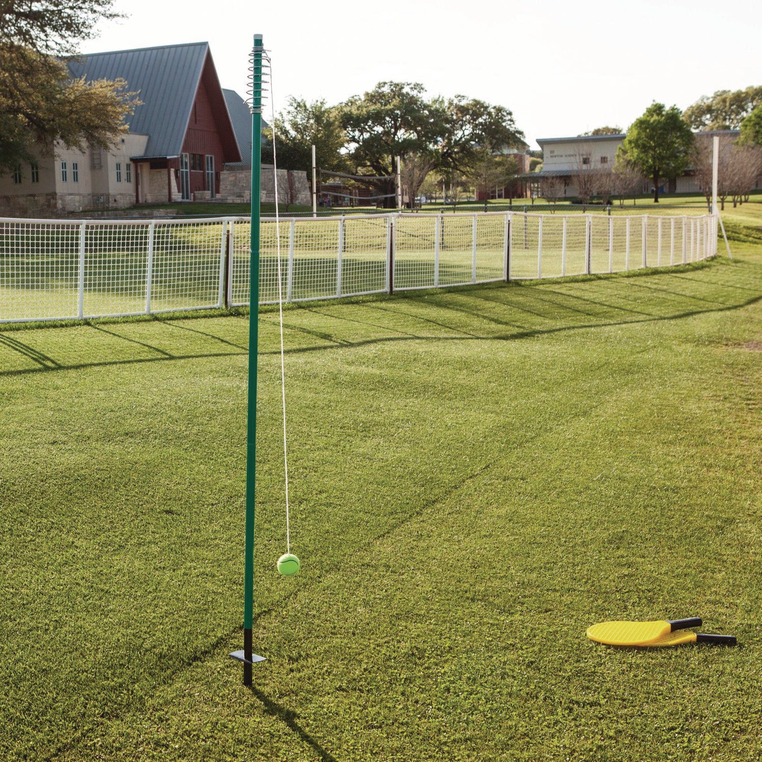 Tether Tennis Game Set, Two Paddles, Two Tennis Balls Champion Sports Flipcost