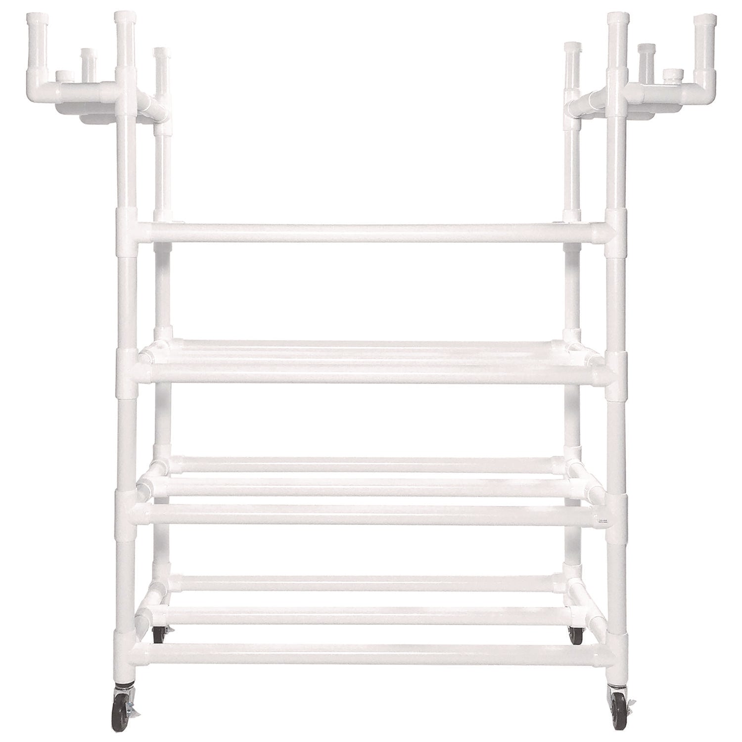 Equipment Cart, Plastic, 176 lb Capacity, 19 x 61 x 62, White Champion Sports Flipcost