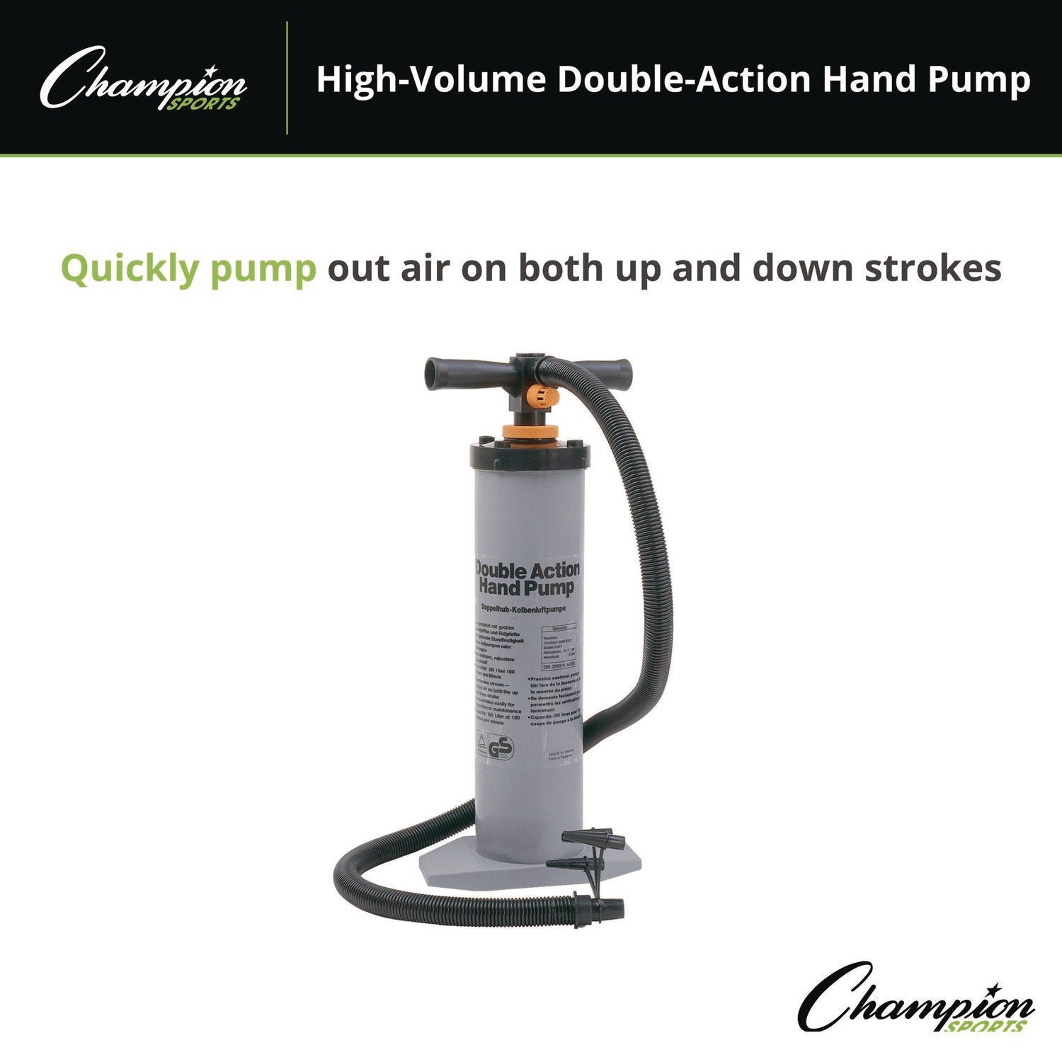 High Volume Air Pump, 110 L Champion Sports Flipcost