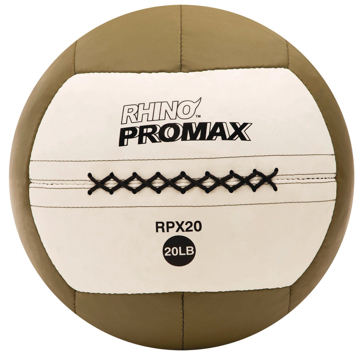 Rhino Promax Medicine Ball, 20 lb, Brown