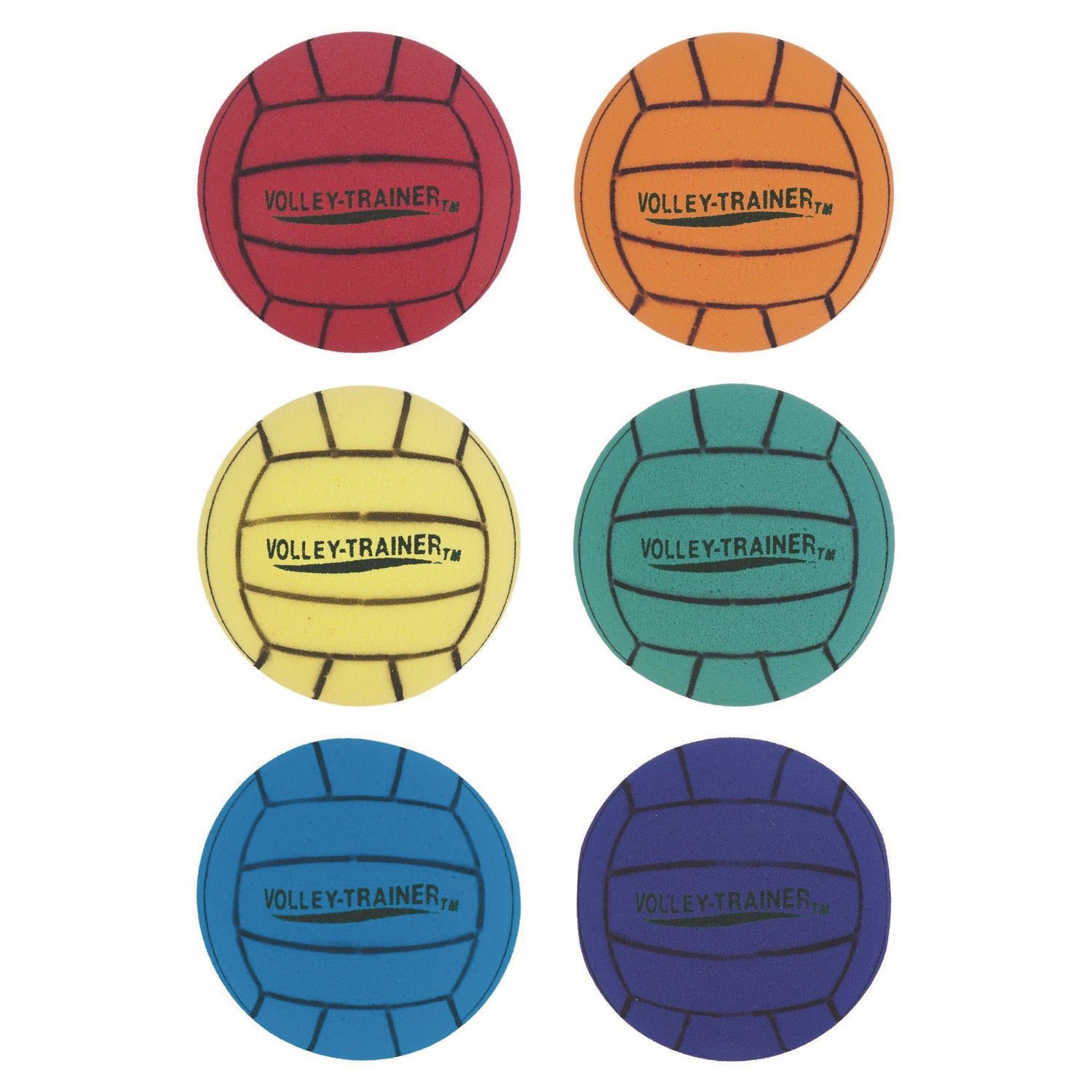 Ultra Foam Volleyball Set, Assorted Colors, 6/Set Champion Sports Flipcost