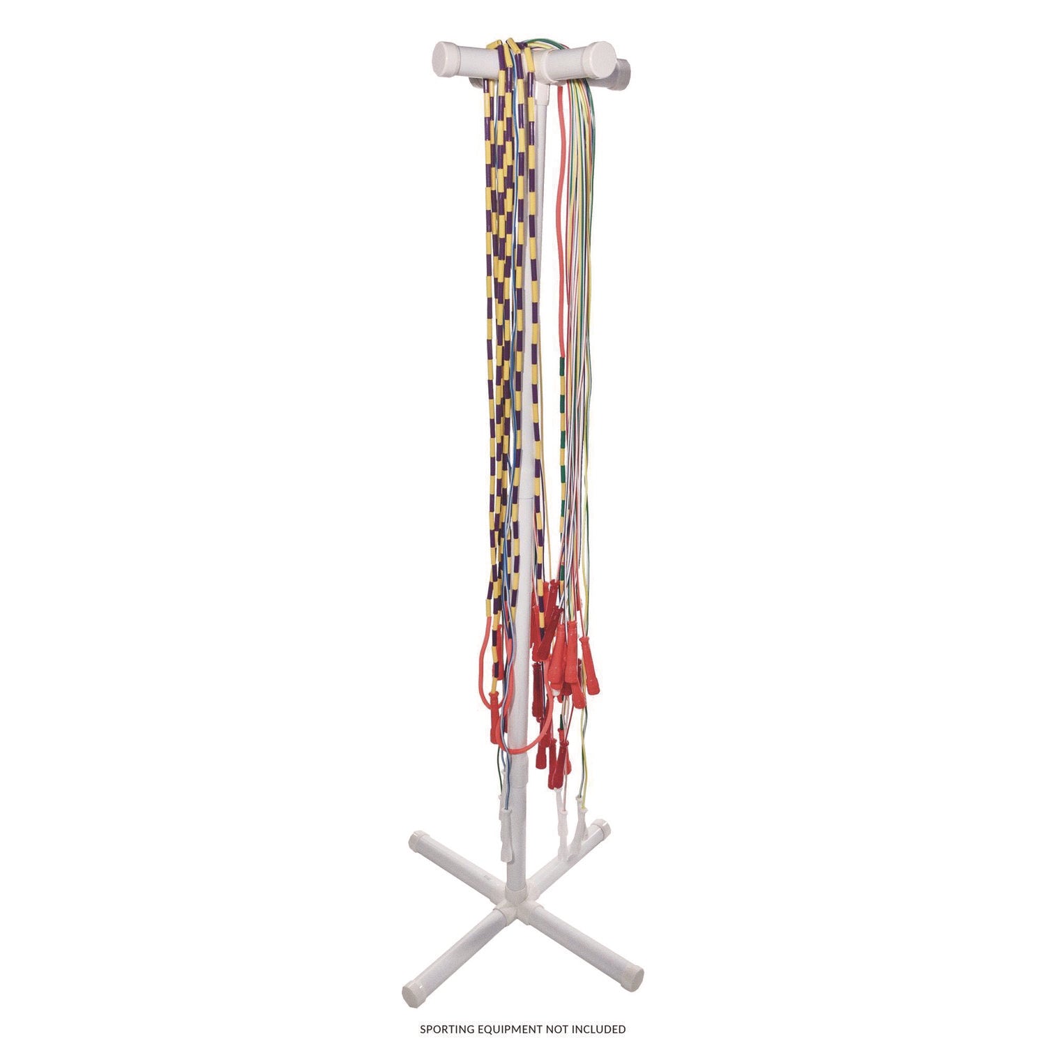 Jump Rope Storage Tree, 25.5" x 25.5" x 68.5", White Champion Sports Flipcost