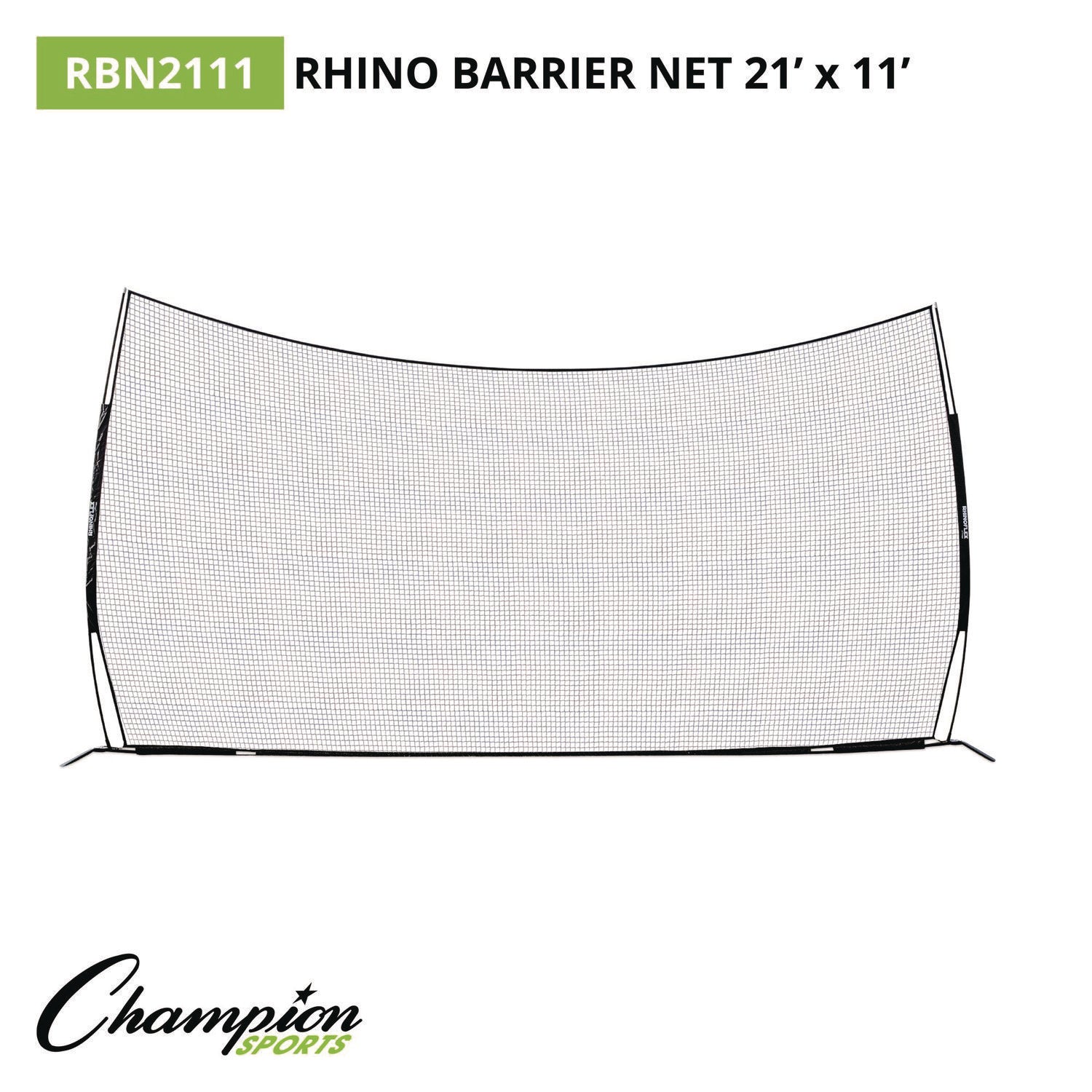 Rhino Flex Barrier Net, 21 ft  x 11 ft Champion Sports Flipcost